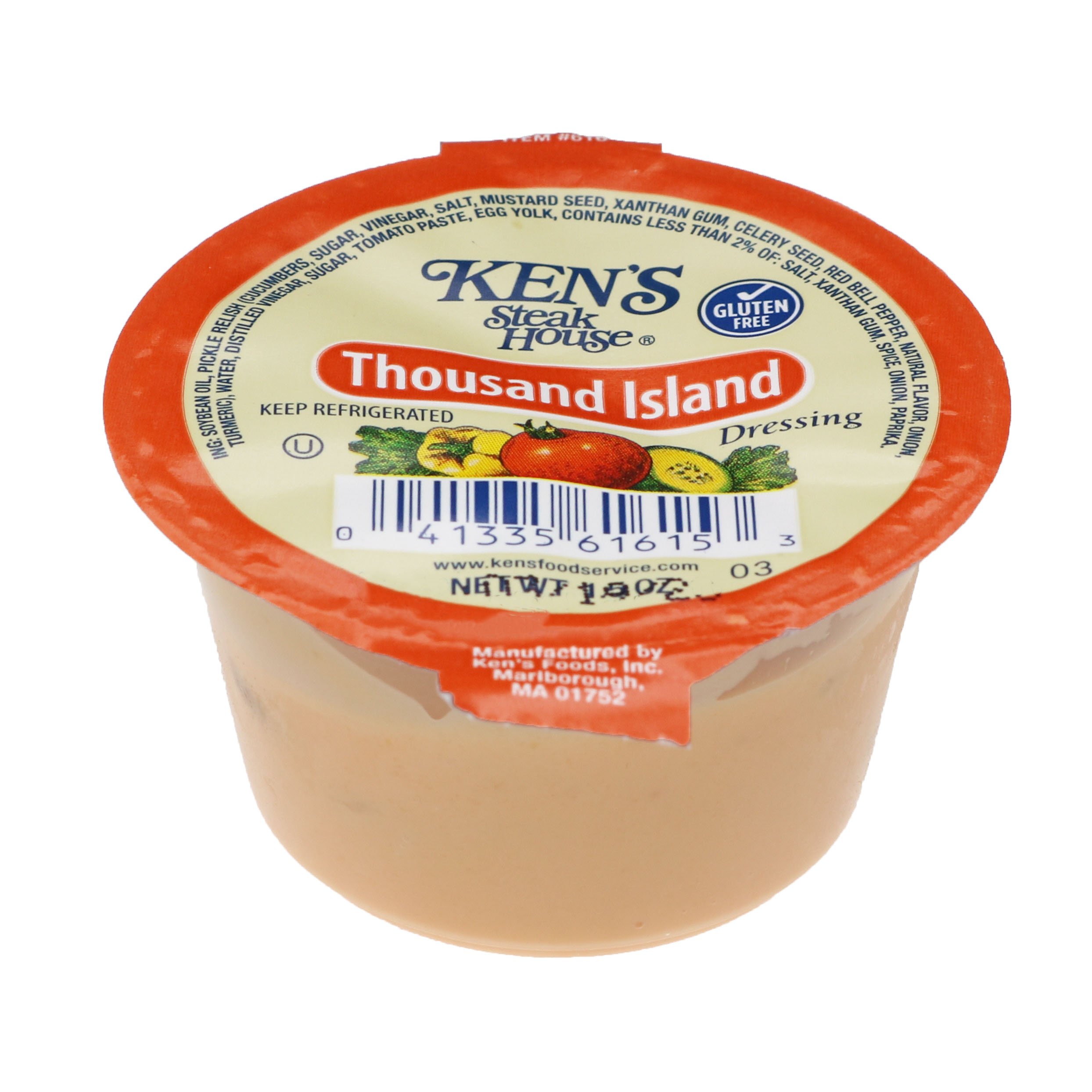 Ken's Steakhouse Thousand Island Dressing Cup Shop Dressing, Oil