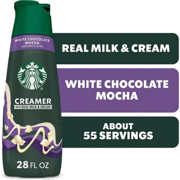 Starbucks White Chocolate Mocha Liquid Coffee Creamer, 28 oz