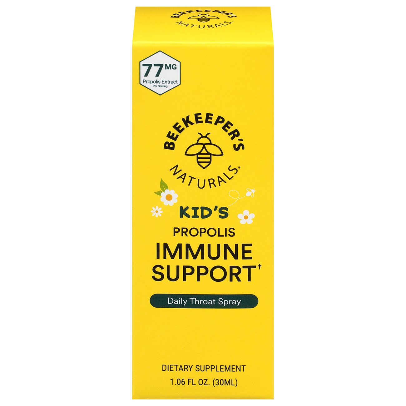 Beekeeper's Naturals Kids' Propolis Immune Support Daily Throat Spray, 1.06 oz