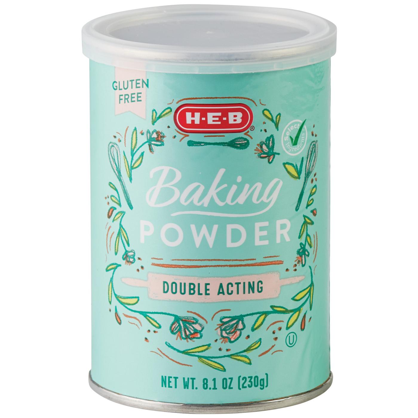 H-E-B Double Acting Baking Powder; image 1 of 6