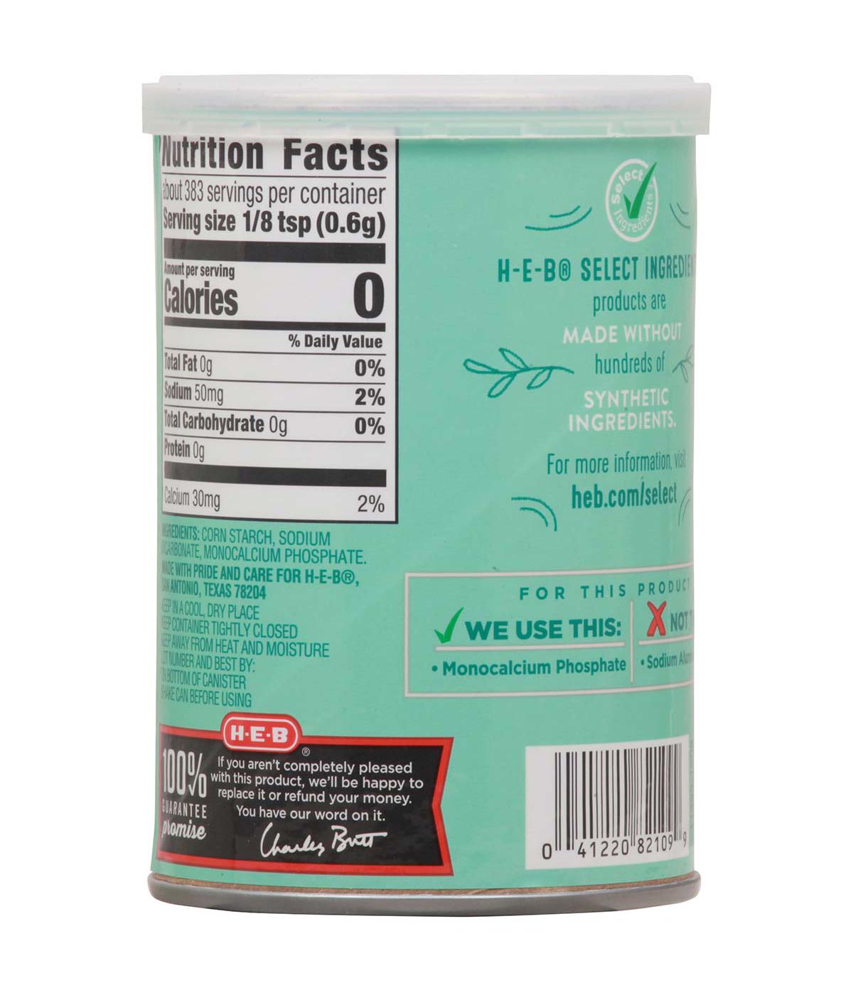 H-E-B Double Acting Baking Powder; image 4 of 6