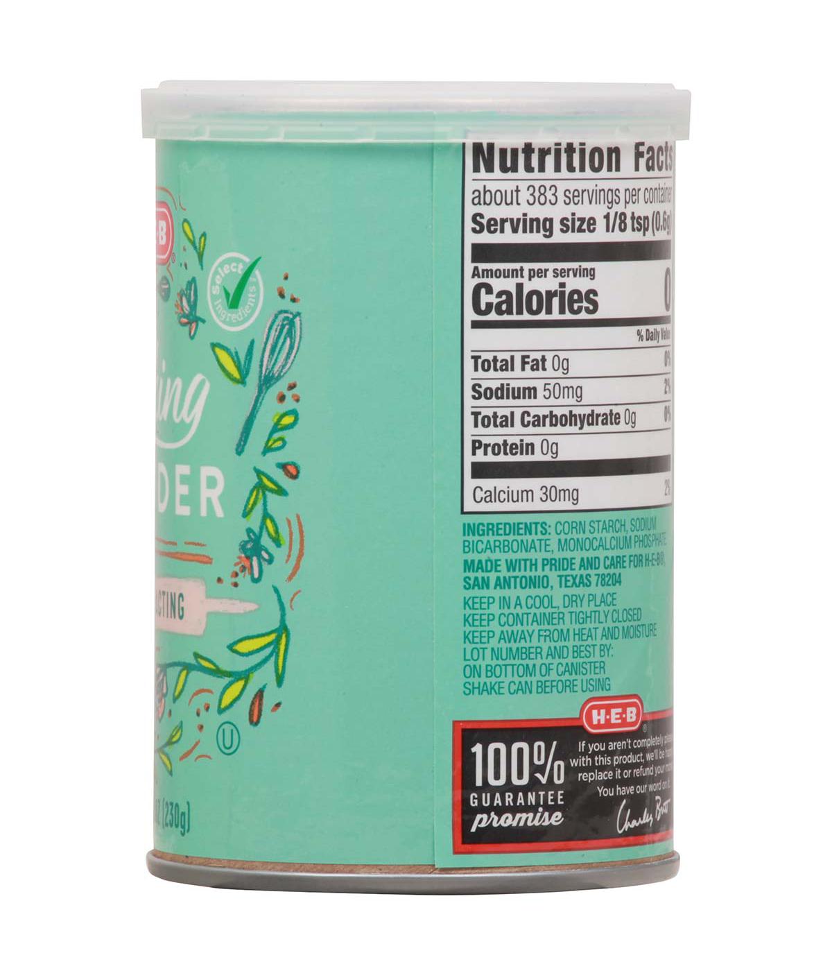 H-E-B Double Acting Baking Powder; image 5 of 6