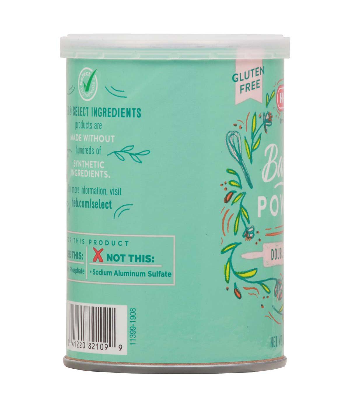 H-E-B Double Acting Baking Powder; image 6 of 6