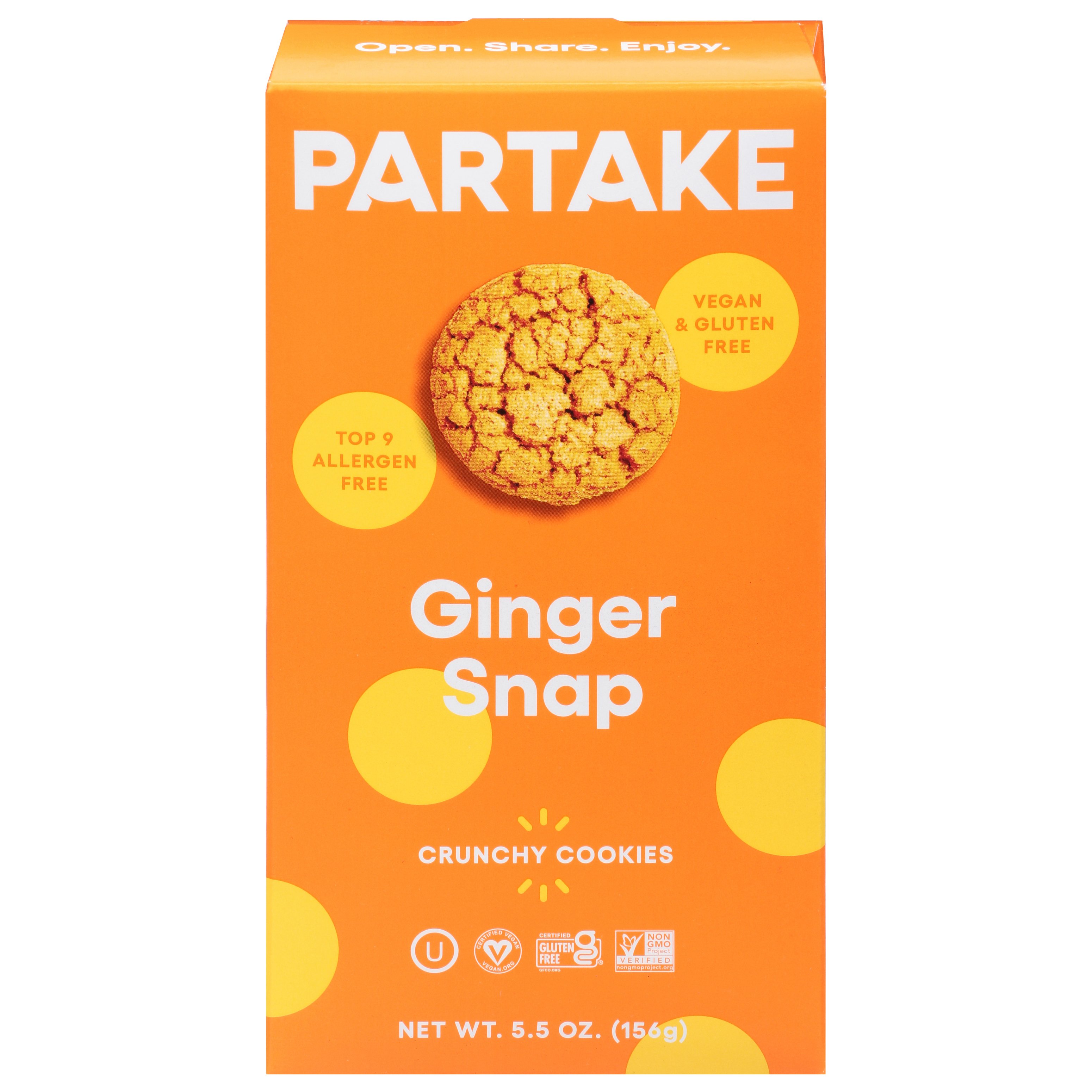 Partake Crunchy Ginger Snap Cookies Shop Cookies at HEB