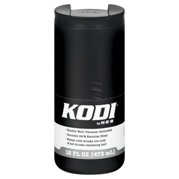 KODI by H-E-B Stainless Steel Spill Proof Travel Mug - Black Matte, 16 oz