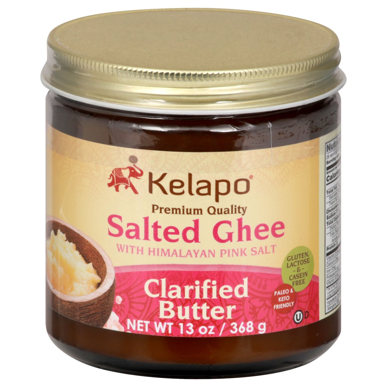 Kelapo Salted Ghee with Himalayan Pink Salt Clarified Butter Shop