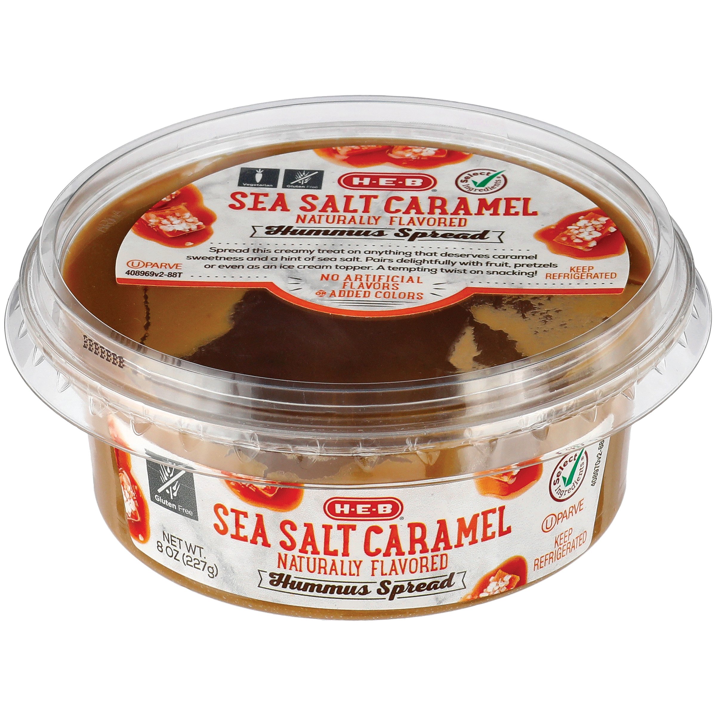 HEB Select Ingredients Sea Salt Caramel Hummus Shop Dip at HEB