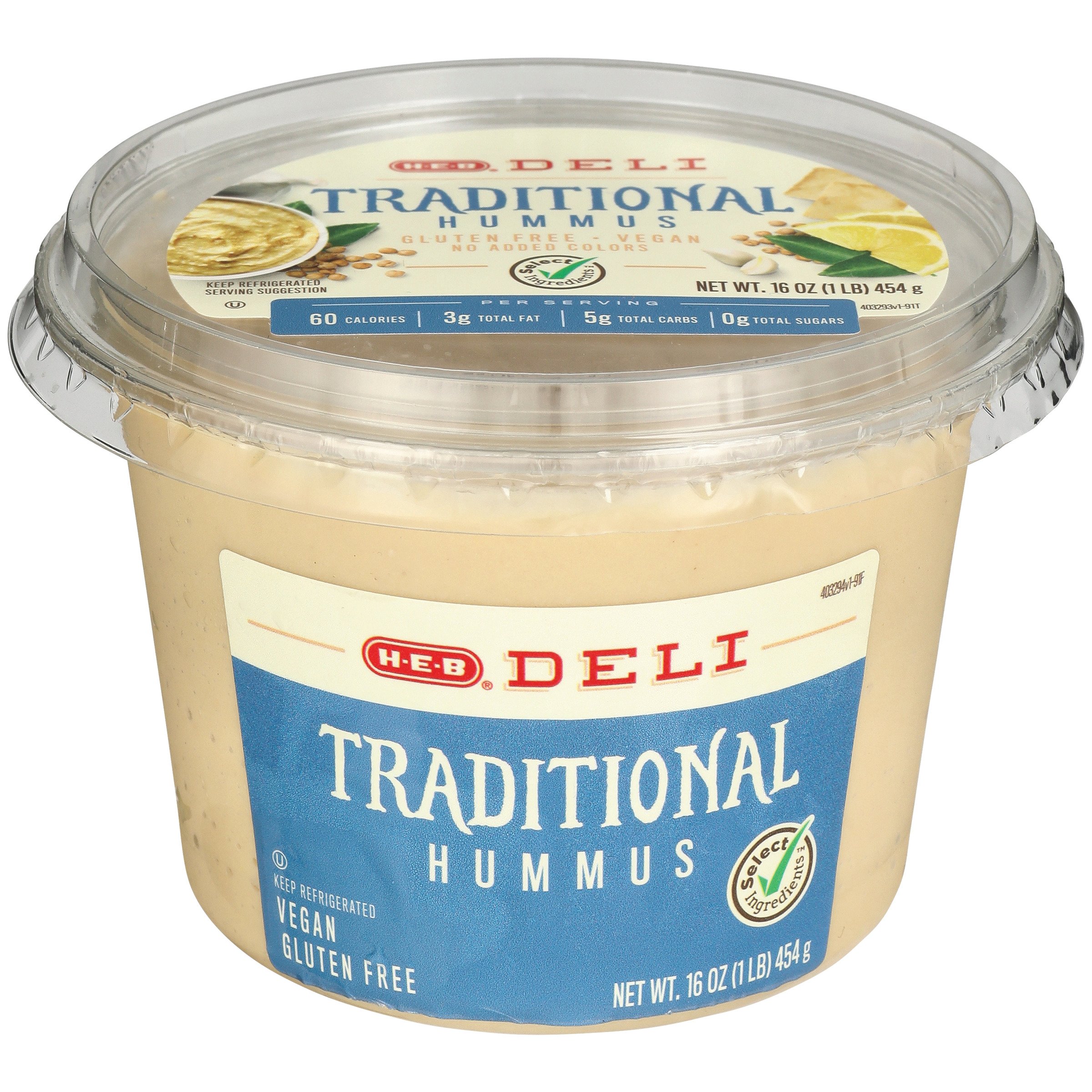 H-E-B Deli Traditional Hummus - Shop Dip At H-E-B