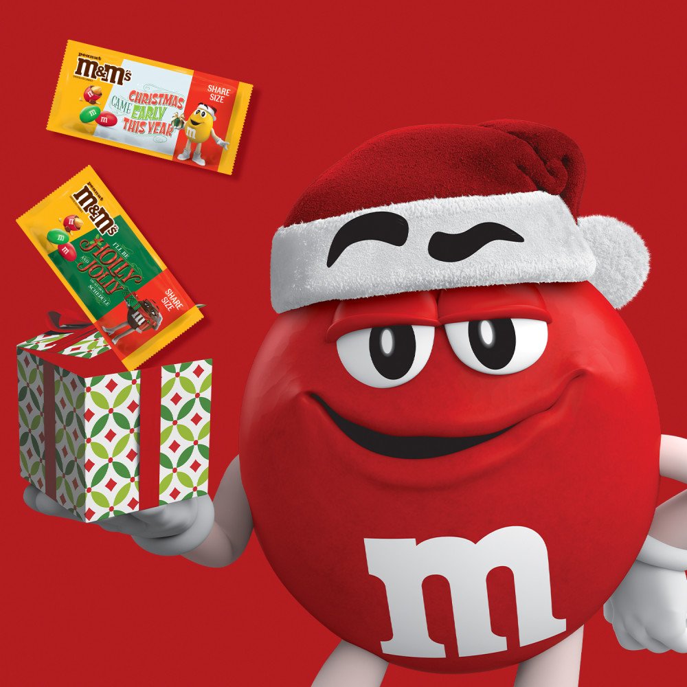 M&M'S Peanut Milk Chocolate Christmas Candy - Share Size - Shop