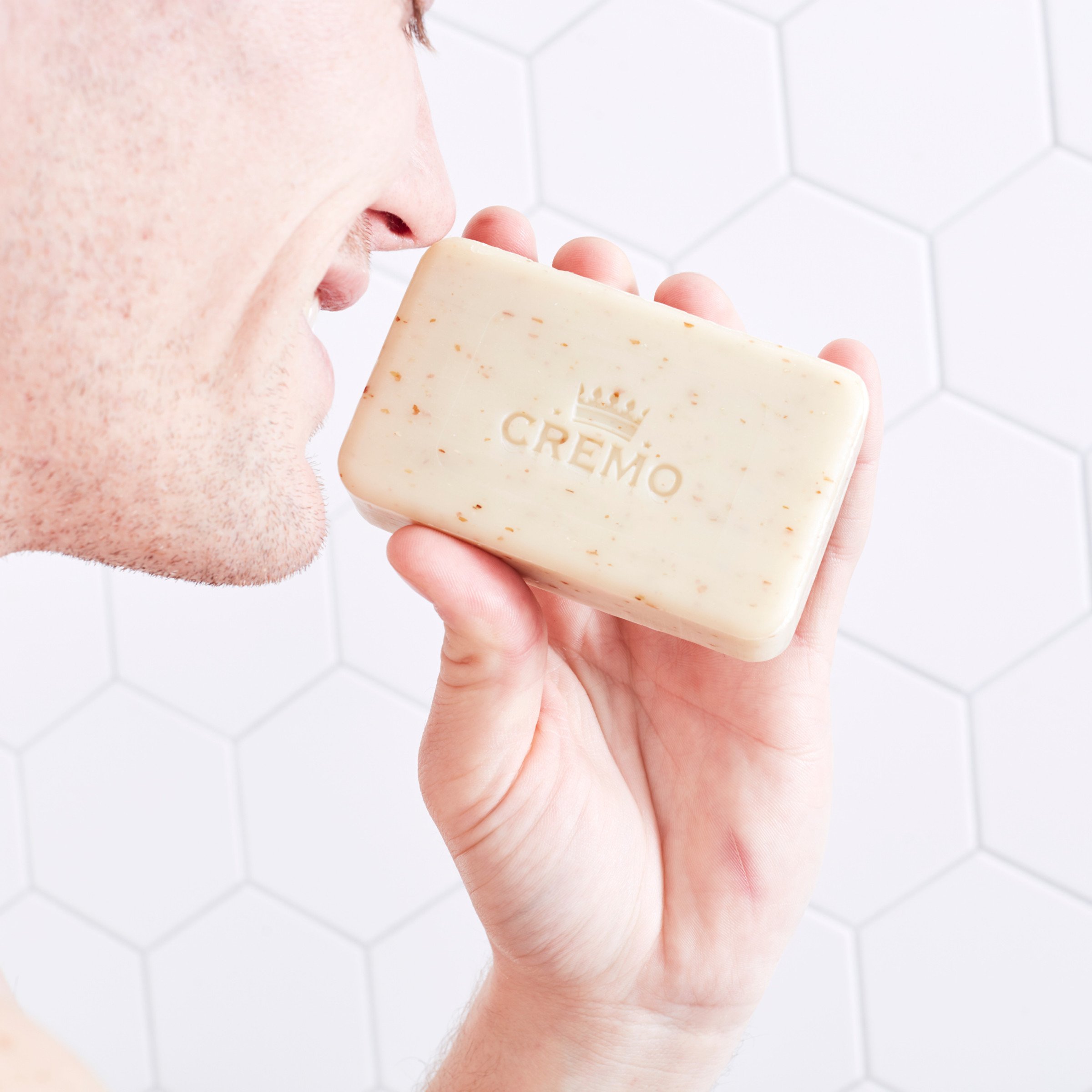Cremo Exfoliating Body Bars Distiller's Blend (Reserve Collection) - A Combination of Lava Rock and Oat Kernel Gently Polishes While Shea Butter