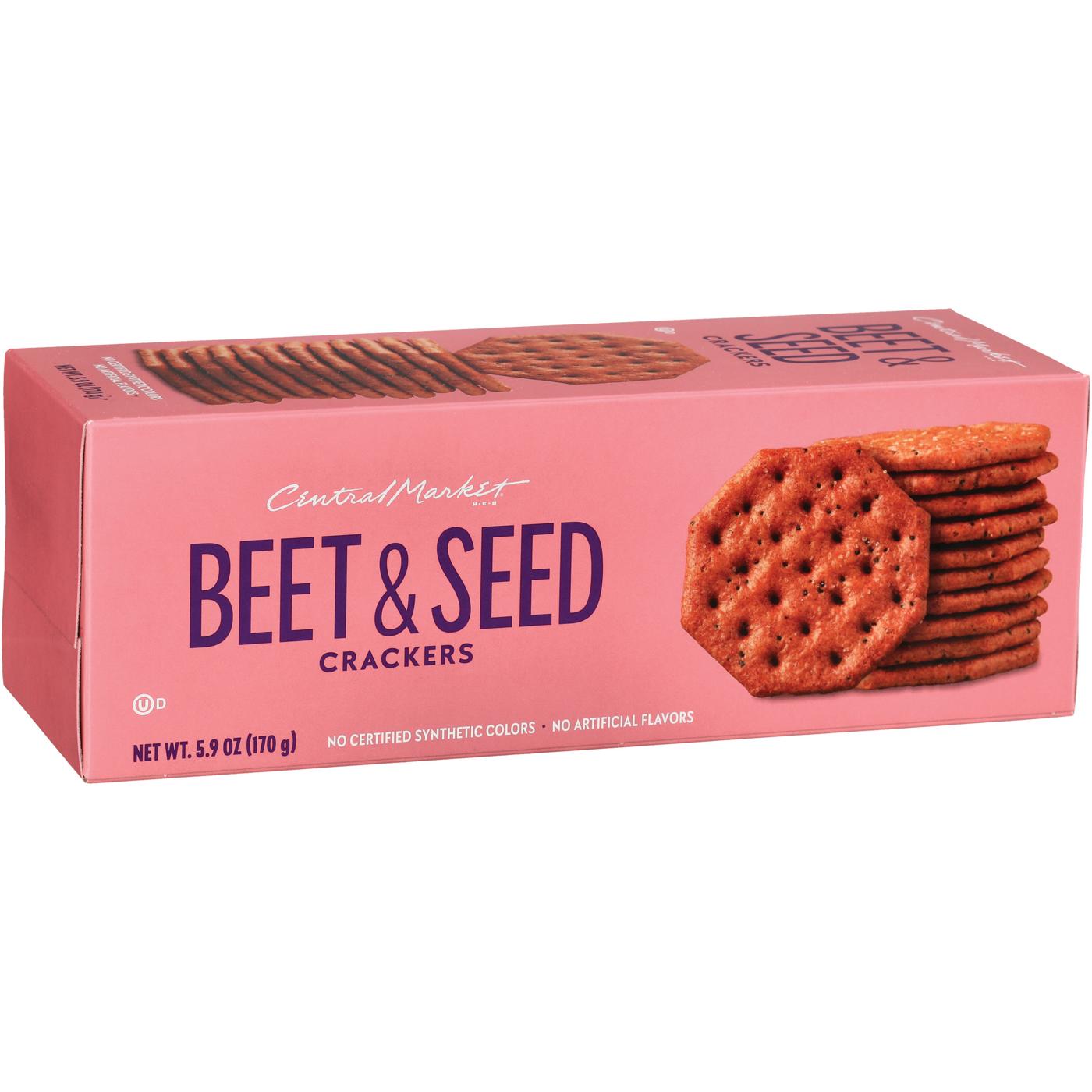 Central Market Beet & Seed Crackers; image 2 of 2