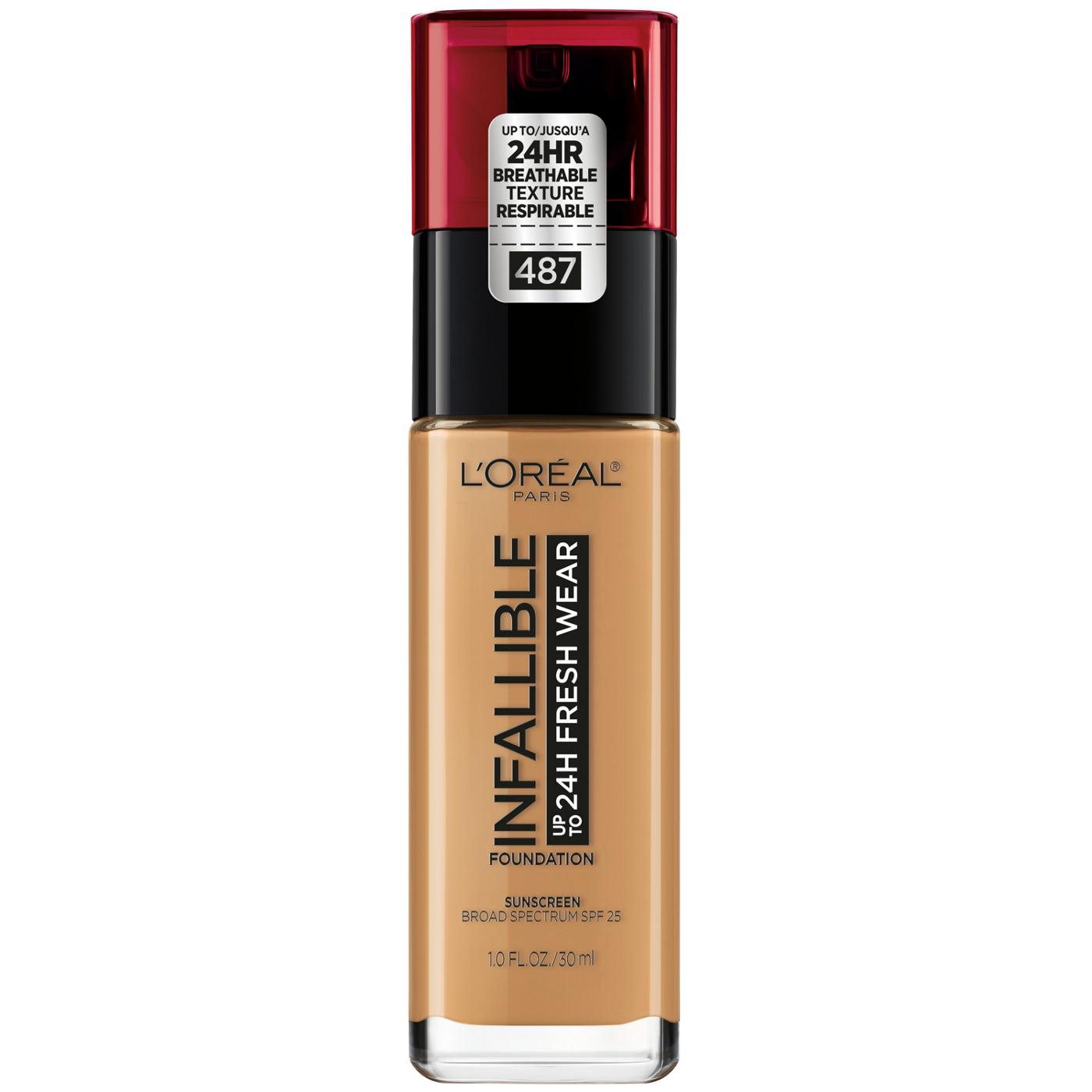L'Oréal Paris Infallible Up to 24 Hour Fresh Wear Foundation - Lightweight Warm Almond; image 1 of 8