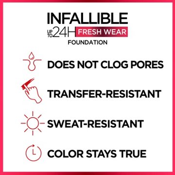 L'Oréal Paris Infallible Up to 24 Hour Fresh Wear Foundation - Lightweight Warm Almond