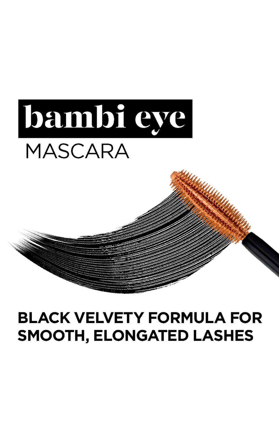 L'Oréal Paris Bambi Eye Washable Mascara, Intense Lasting Volume Black Brown; image 3 of 6