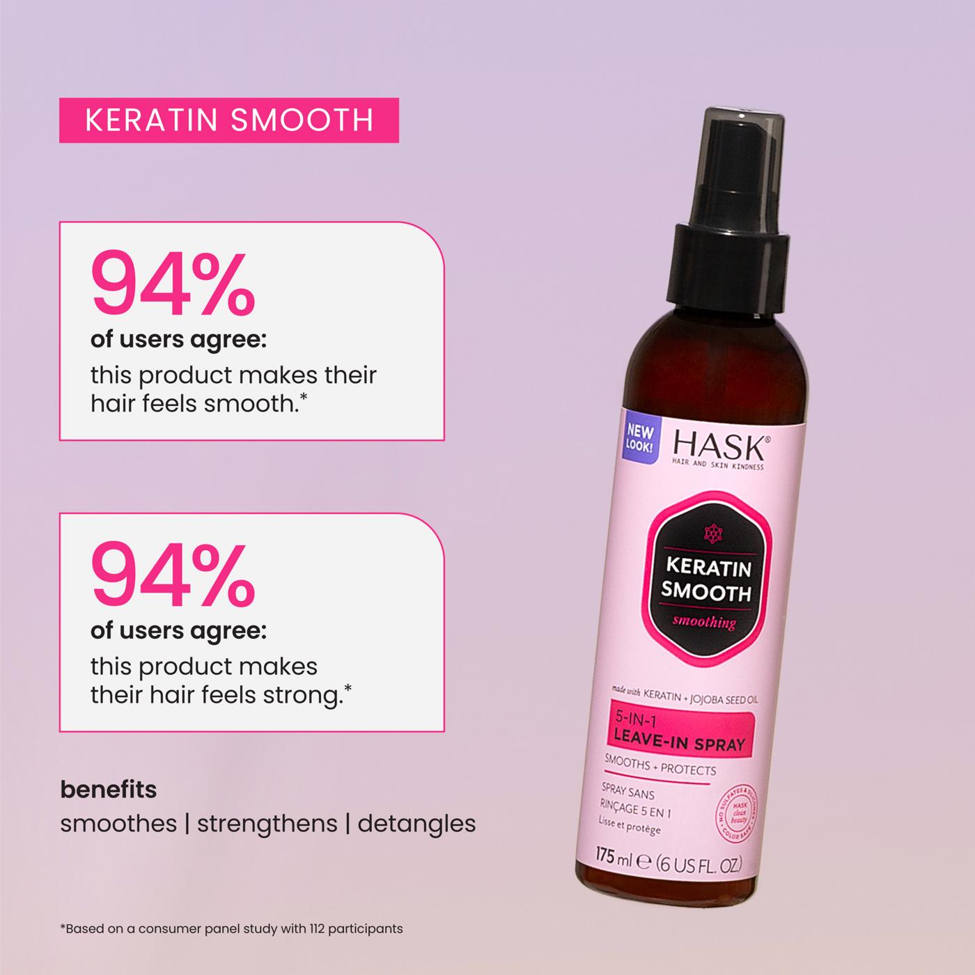 HASK Keratin Smoothing 5-in-1 Leave-In Spray; image 7 of 8