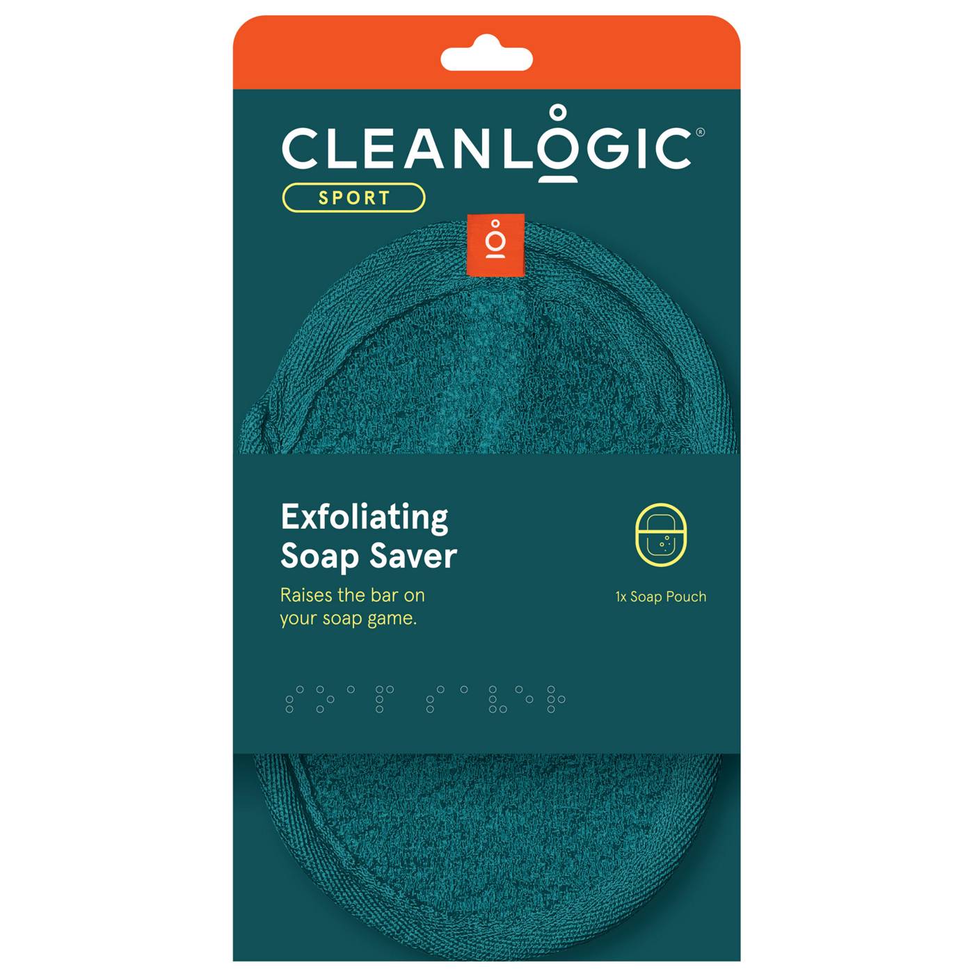 Cleanlogic Sport Exfoliating Soap Saver; image 1 of 2