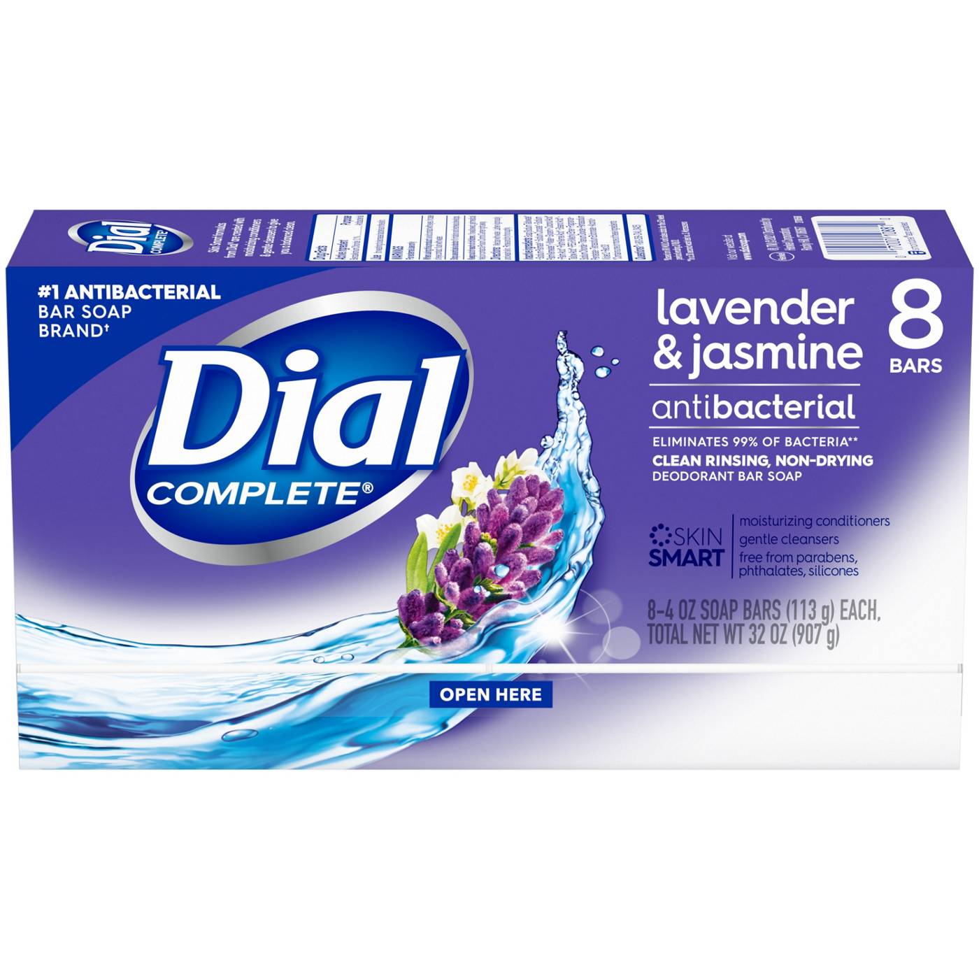 Dial Complete Antibacterial Deodorant Bar Soap, Lavender & Twilight Jasmine Scent; image 4 of 5