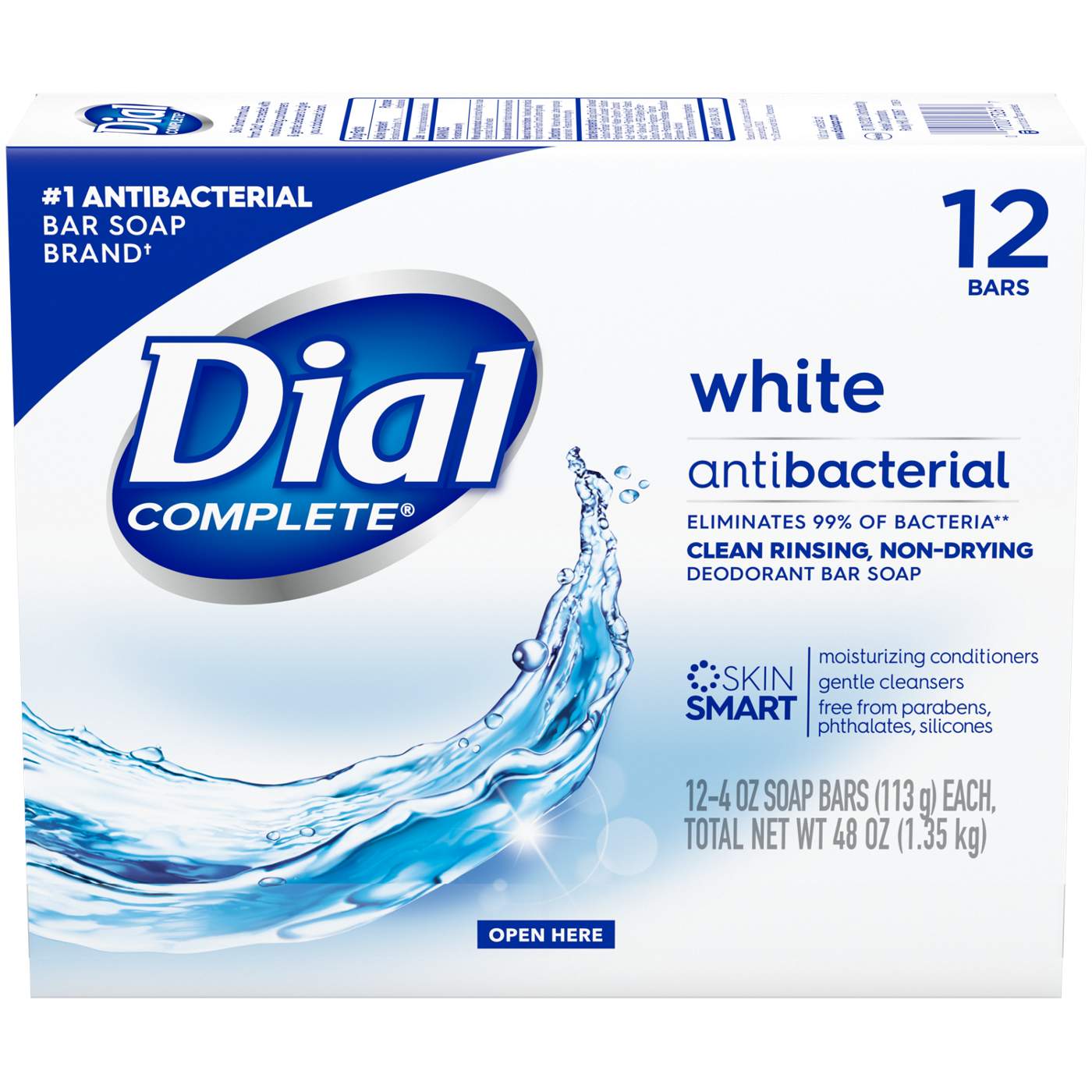 Dial Complete Antibacterial Deodorant Bar Soap, White; image 4 of 6