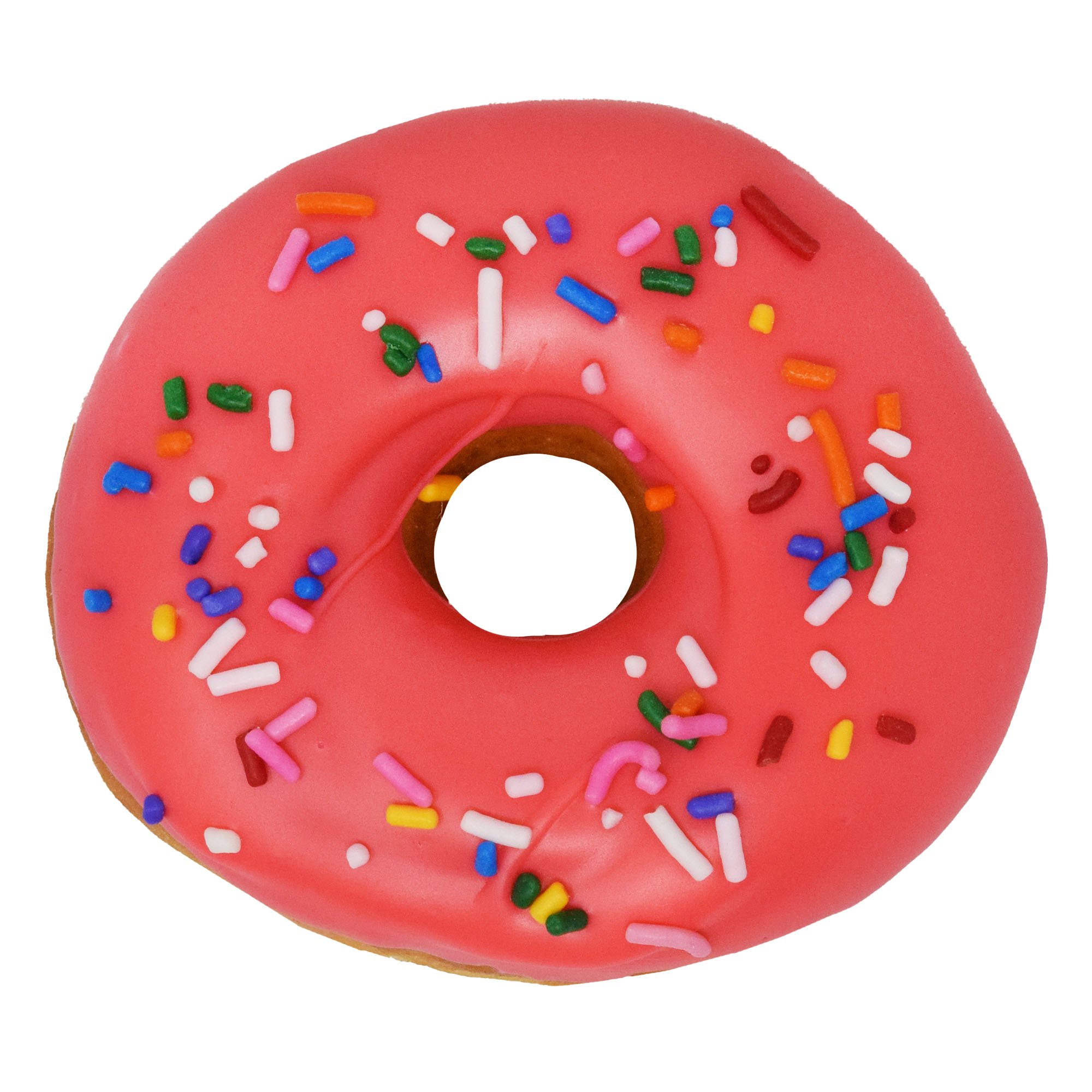 pink doughnut with sprinkles