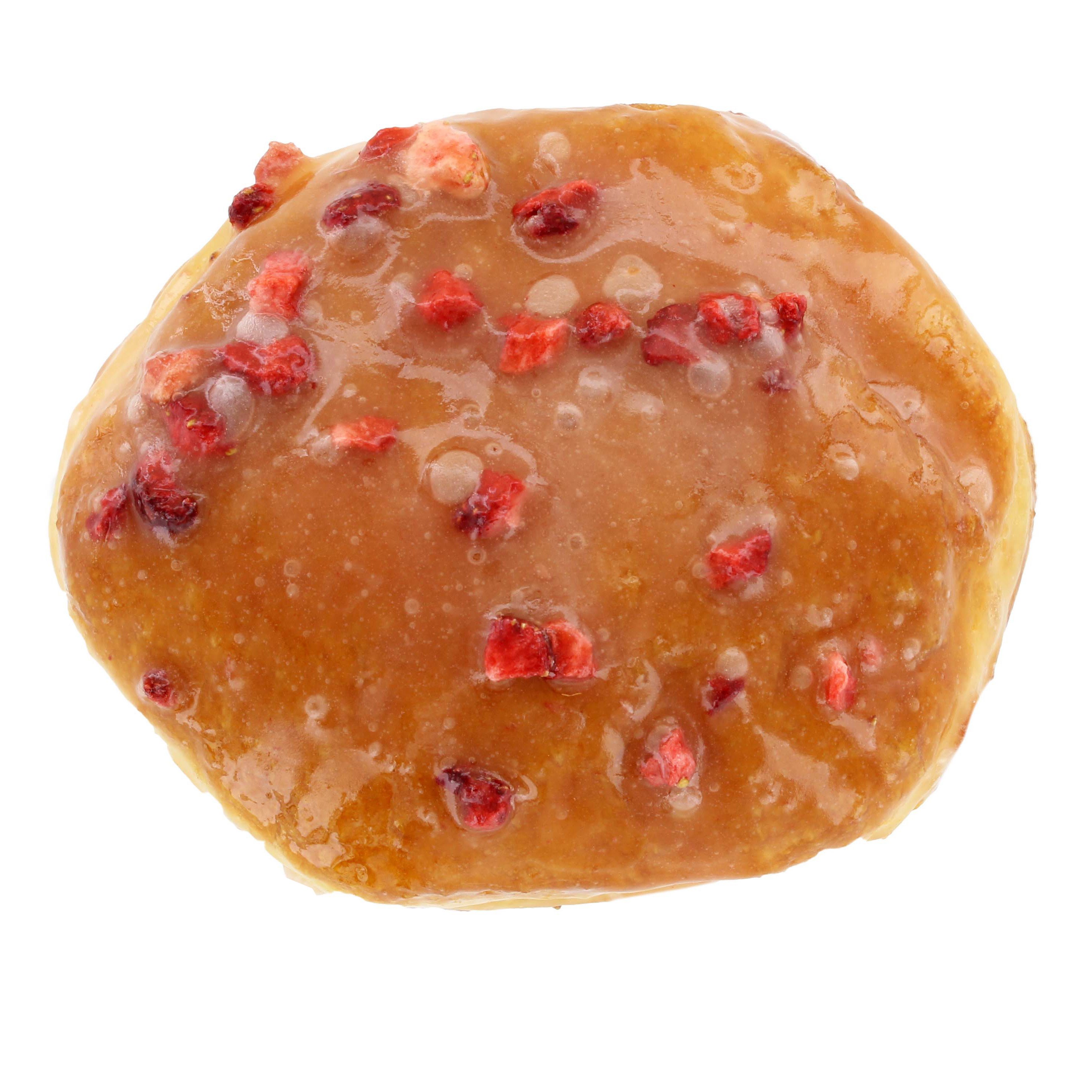 HEB Bakery Strawberry Lemon Flavored Glazed Bismark Donut Shop