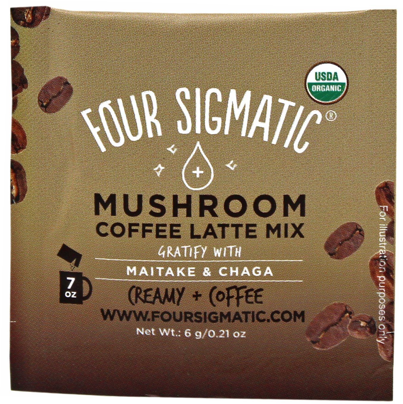 Four Sigmatic Mushroom Coffee Latte With Maitake & Chaga Packet