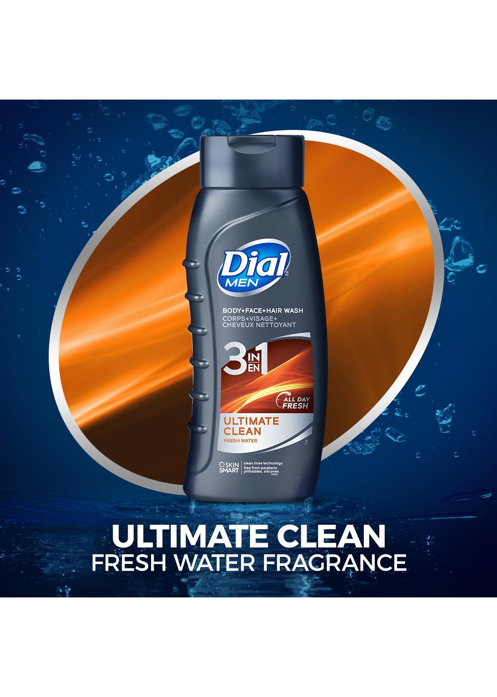 Dial Men 3in1 Body, Hair and Face Wash - Ultimate Clean; image 7 of 7