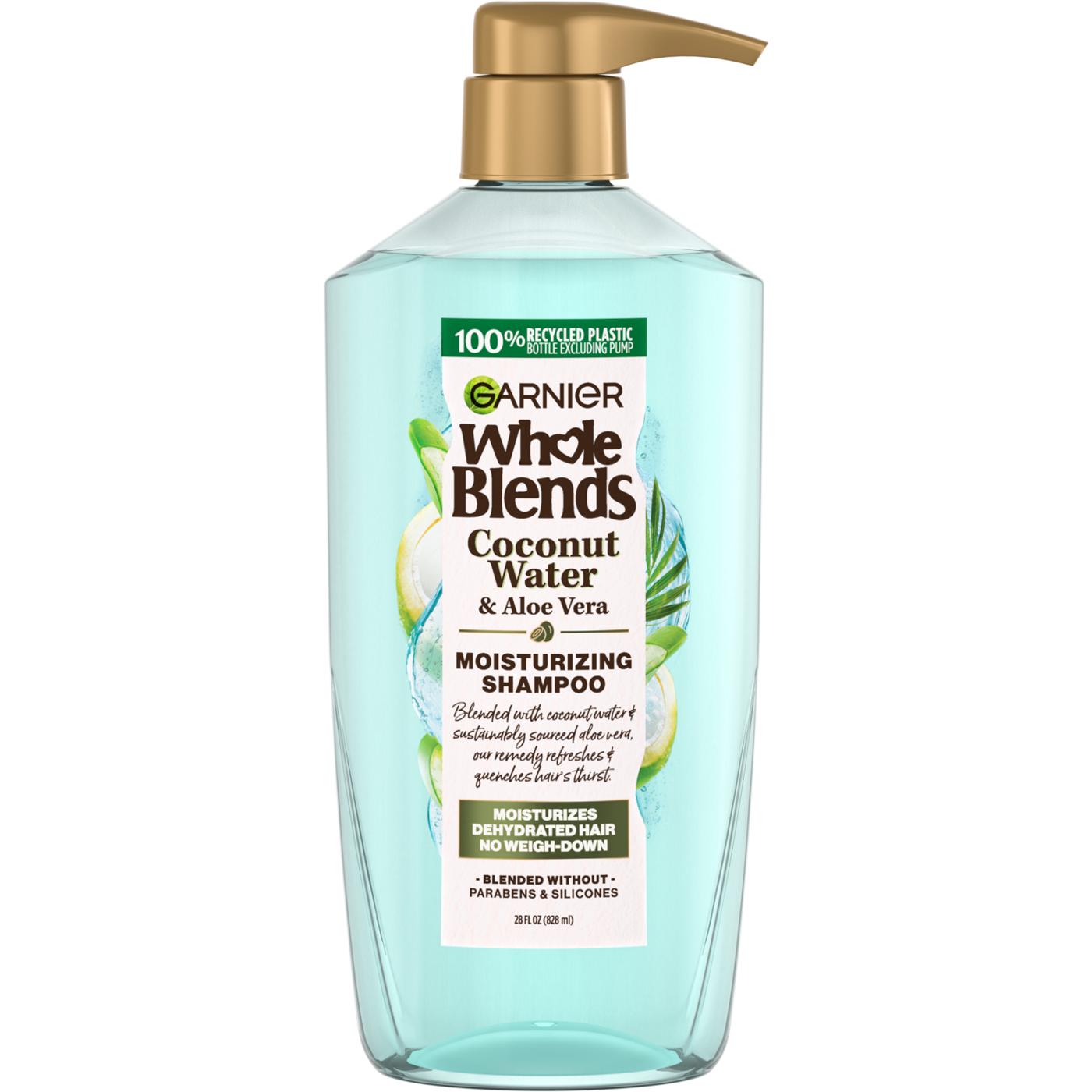 Garnier Whole Blends Refreshing Shampoo with Coconut Water & Aloe Vera Extracts; image 1 of 4