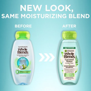 Garnier Whole Blends Refreshing Shampoo with Coconut Water & Aloe Vera Extracts