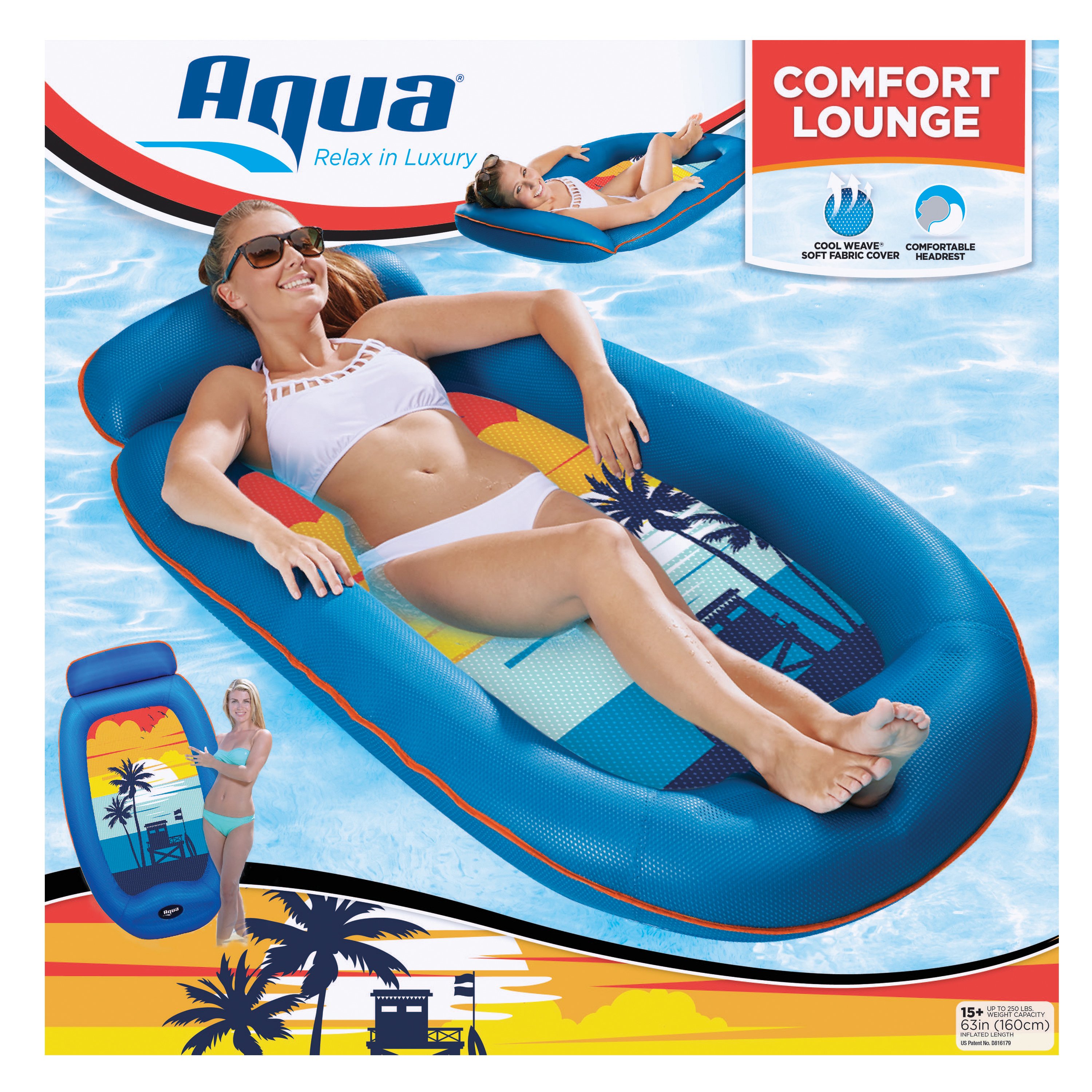 aqua pool lounger