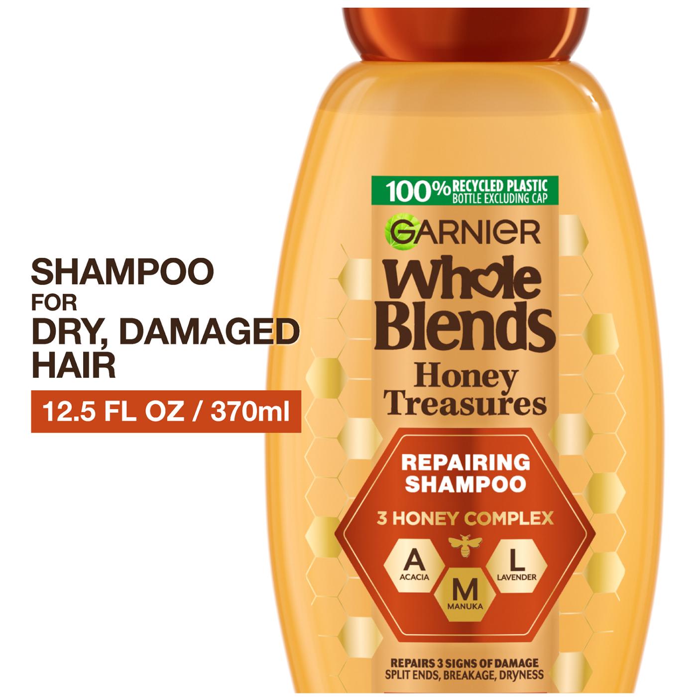 Garnier Whole Blends Honey Treasures Repairing Shampoo & Conditioner; image 6 of 7