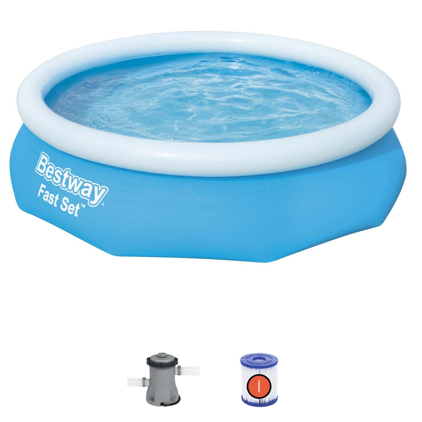 Bestway Fast Set Pool with Pump Shop Kiddie pools at HEB