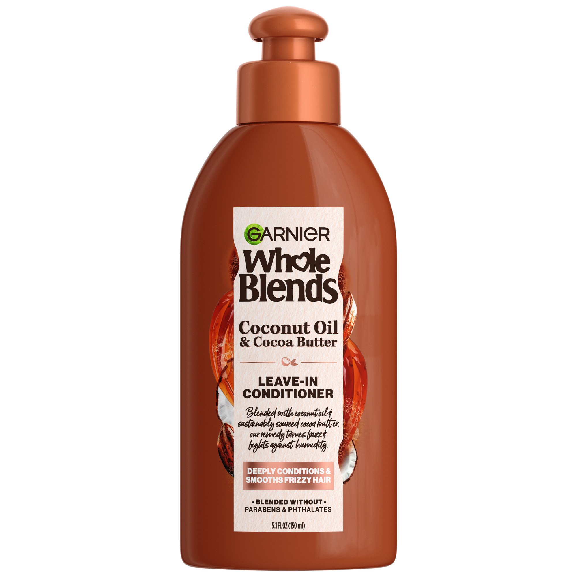 Garnier Whole Blends LeaveIn Conditioner, Coconut Oil and Cocoa Butter