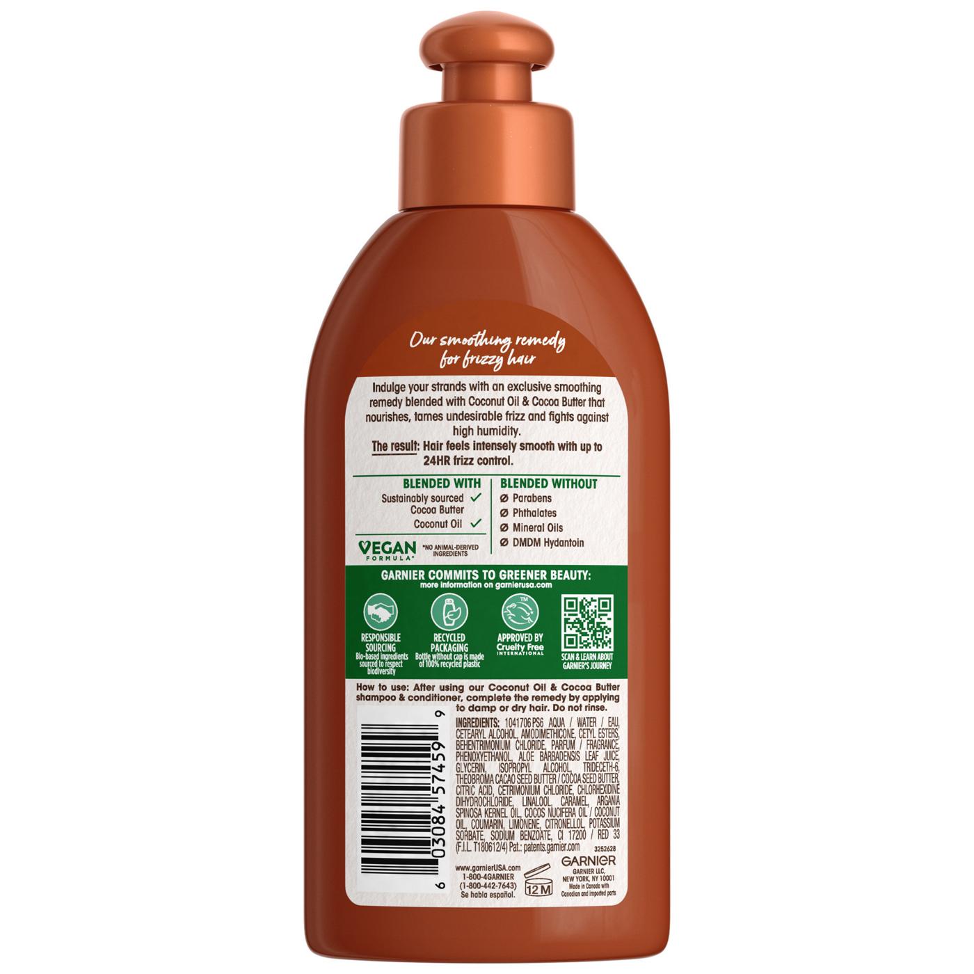 Garnier Whole Blends Leave-In Conditioner, Coconut Oil and Cocoa Butter; image 3 of 10