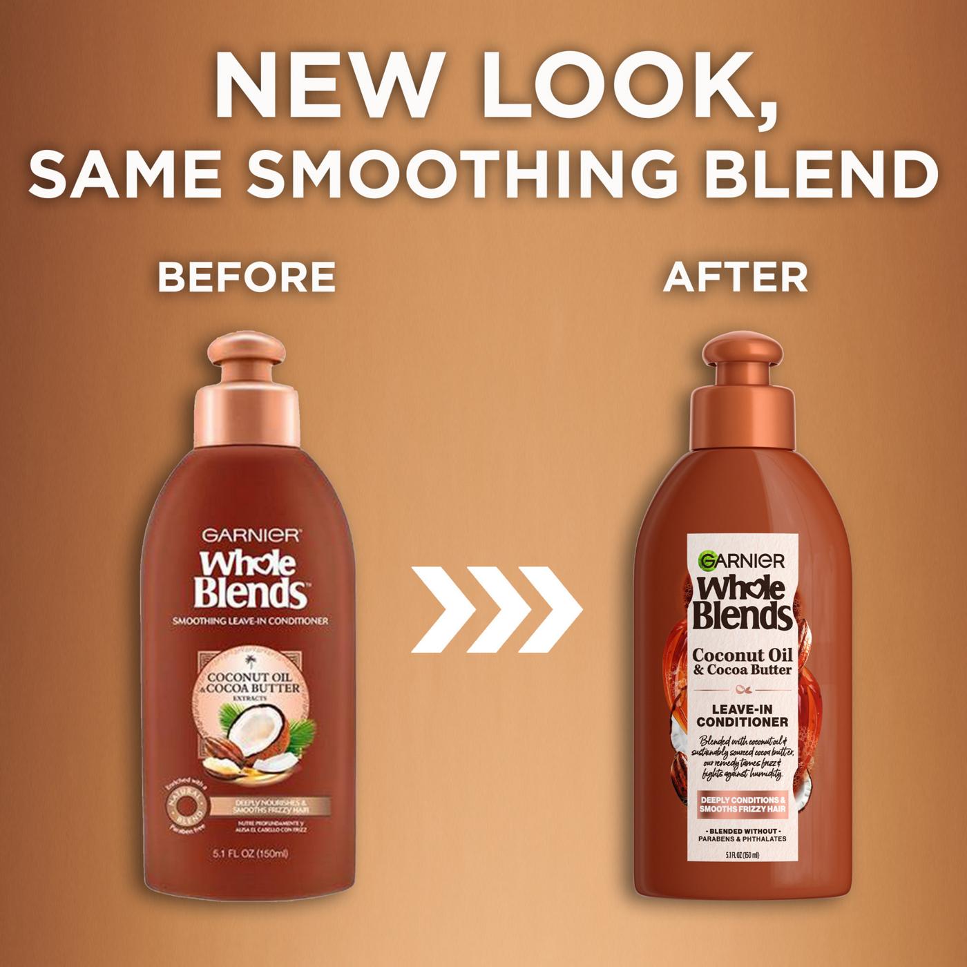 Garnier Whole Blends Leave In Conditioner Coconut Oil and Cocoa Butter Shop Styling products treatments at H E B