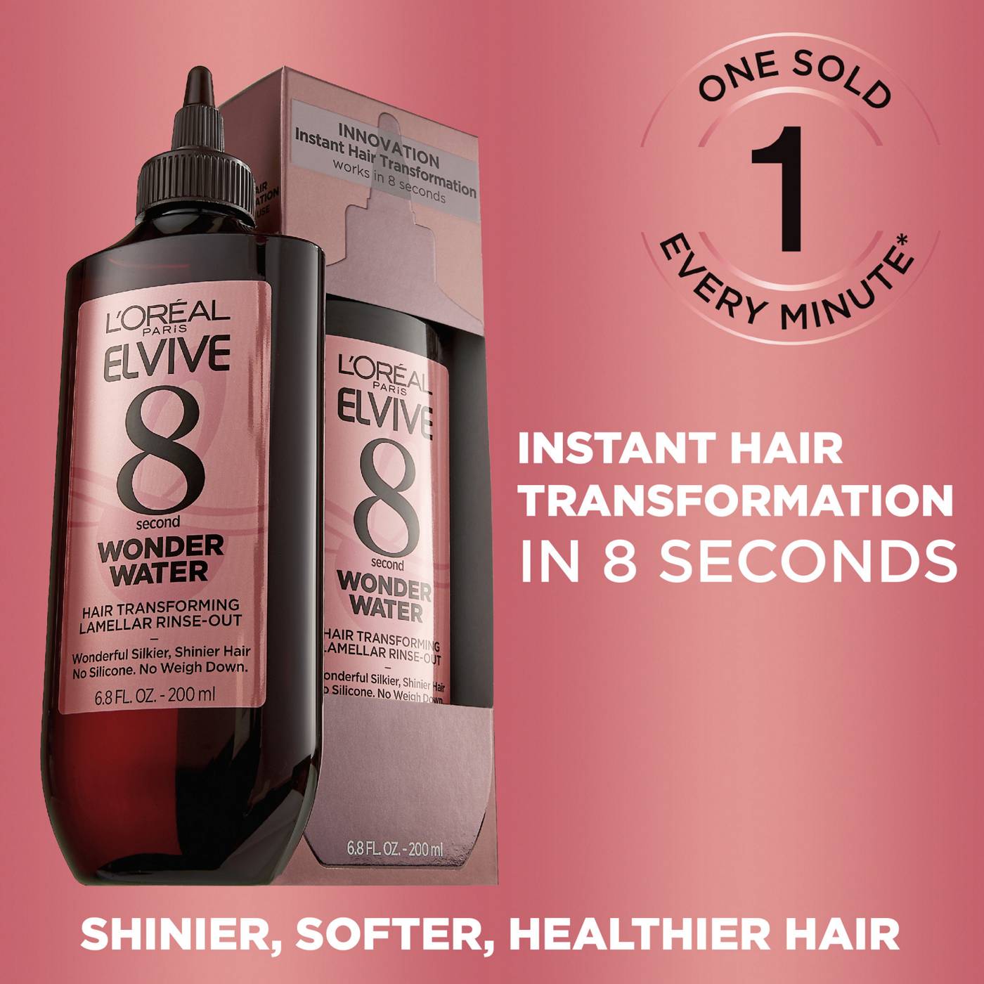 L'Oréal Paris Elvive 8 Second Wonder Water Rinse Out Lamellar Hair Treatment; image 2 of 6
