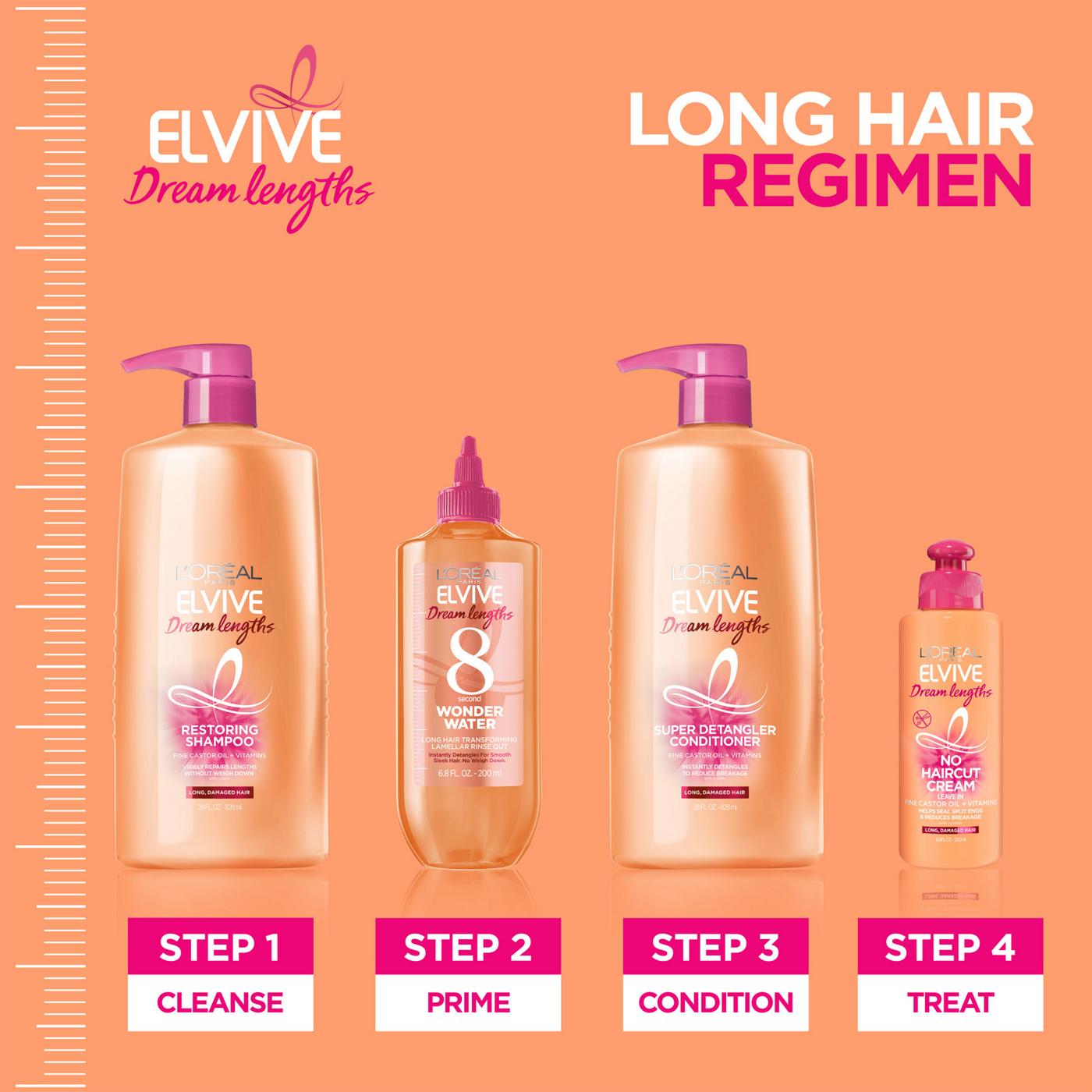 L'Oréal Paris Elvive Dream Lengths No Haircut Cream Leave In Conditioner; image 8 of 8