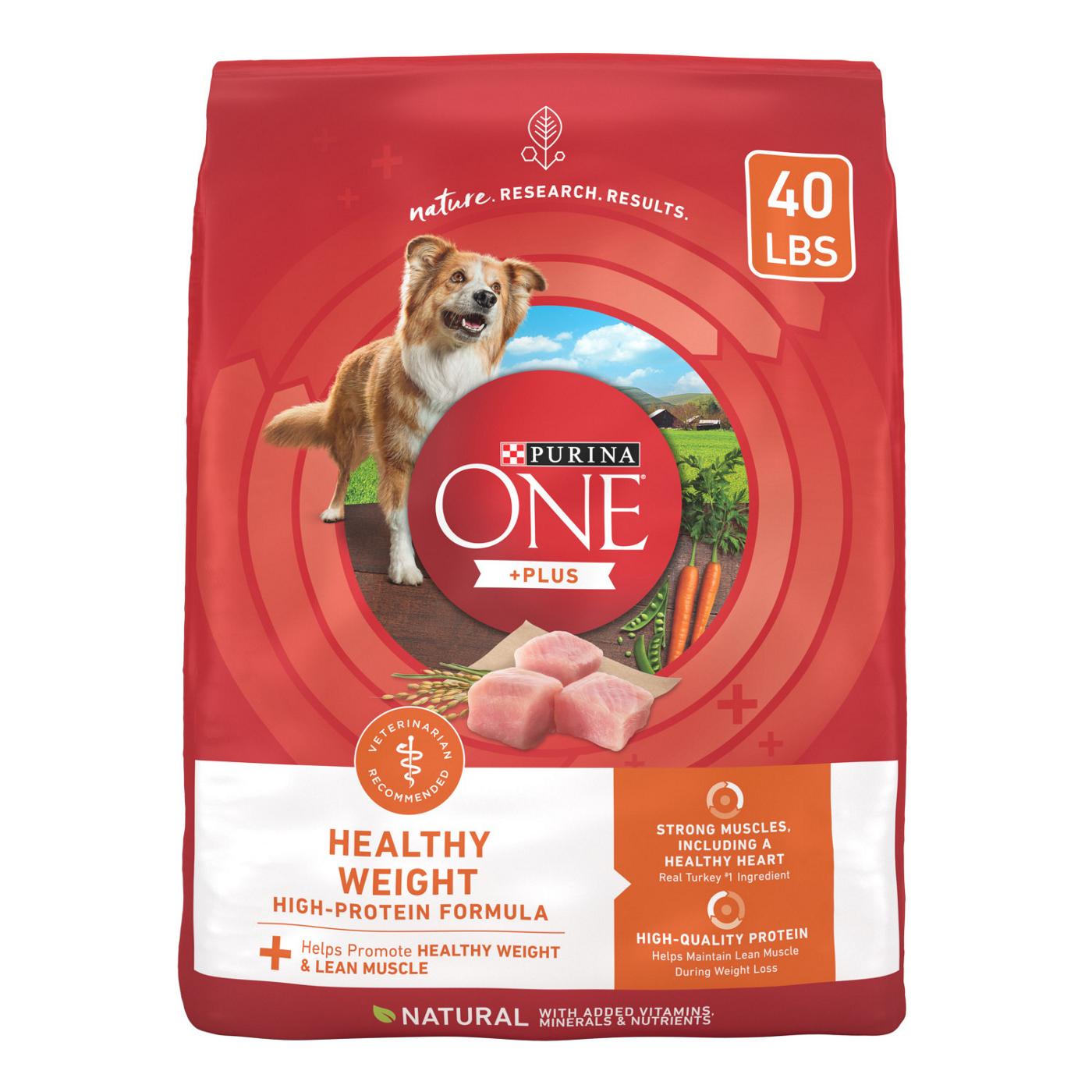 Purina ONE Plus Healthy Weight High-Protein Dog Food Dry Formula; image 1 of 4