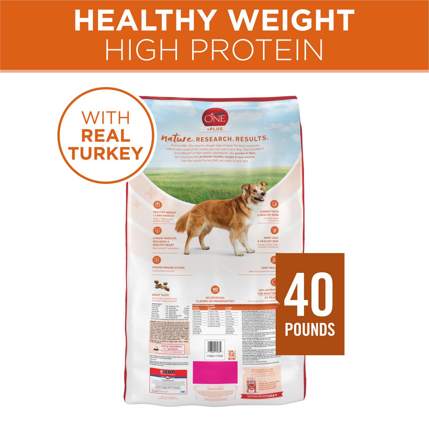 Purina ONE Purina ONE Plus Healthy Weight High-Protein Dog Food Dry Formula; image 6 of 6