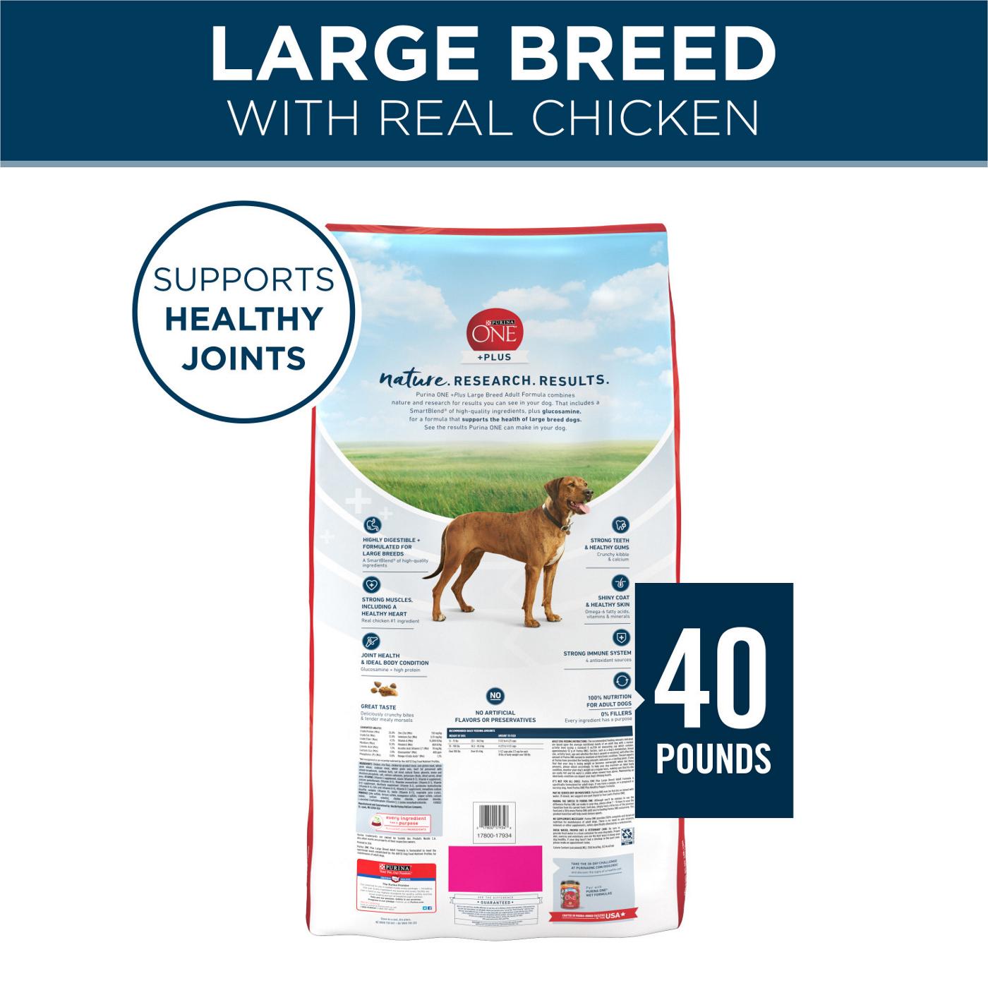 Purina ONE Purina ONE Plus Large Breed Adult Dog Food Dry Formula; image 3 of 6