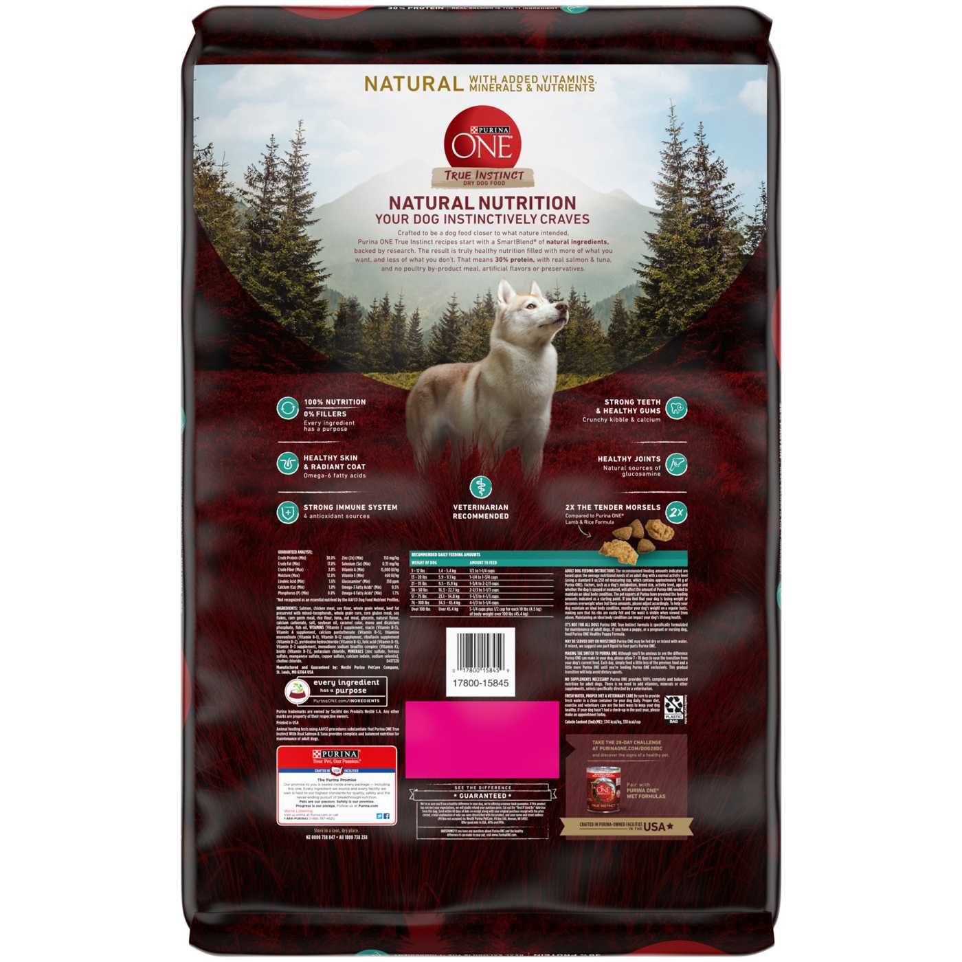 Purina One Smart Blend True Instinct Salmon &Tuna Dry Dog Food; image 2 of 11