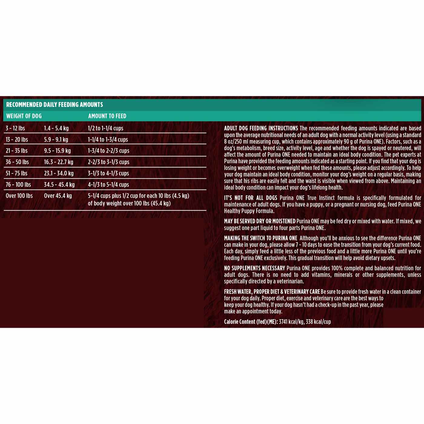 Purina ONE True Instinct High Protein Puppy Food Formula Natural - Real Salmon and Tuna; image 3 of 11