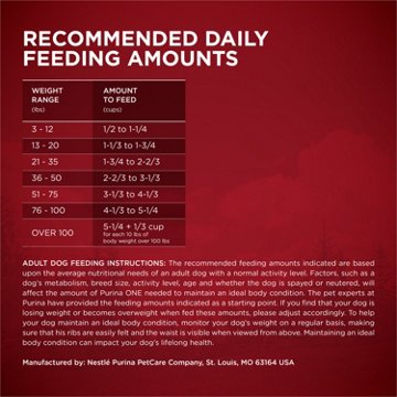 Purina ONE True Instinct High Protein Dog Food Formula Natural - Real Salmon and Tuna