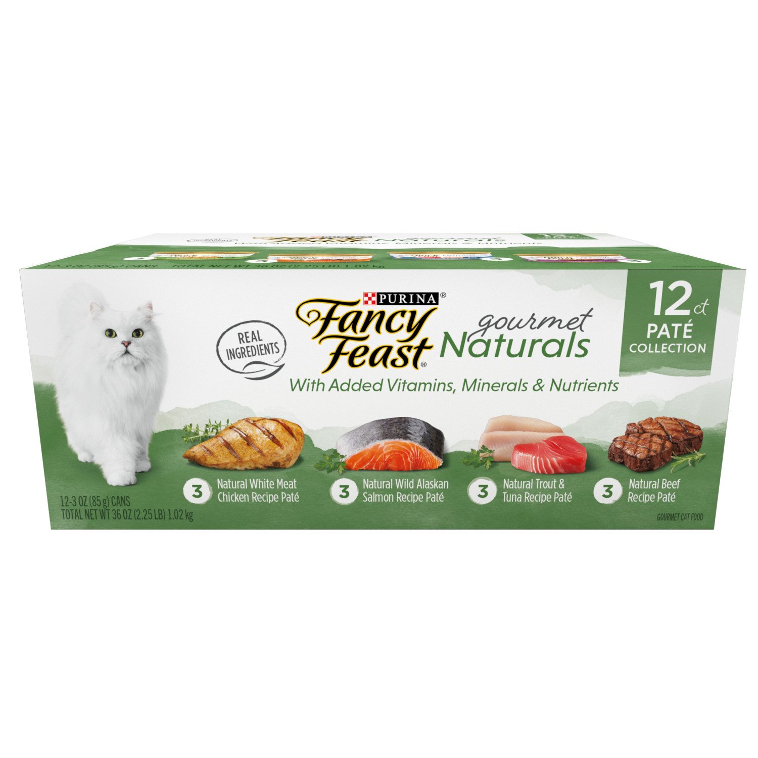 FANCY FEAST Classic Seafood Feast Variety Pack Canned Cat Food, 3oz