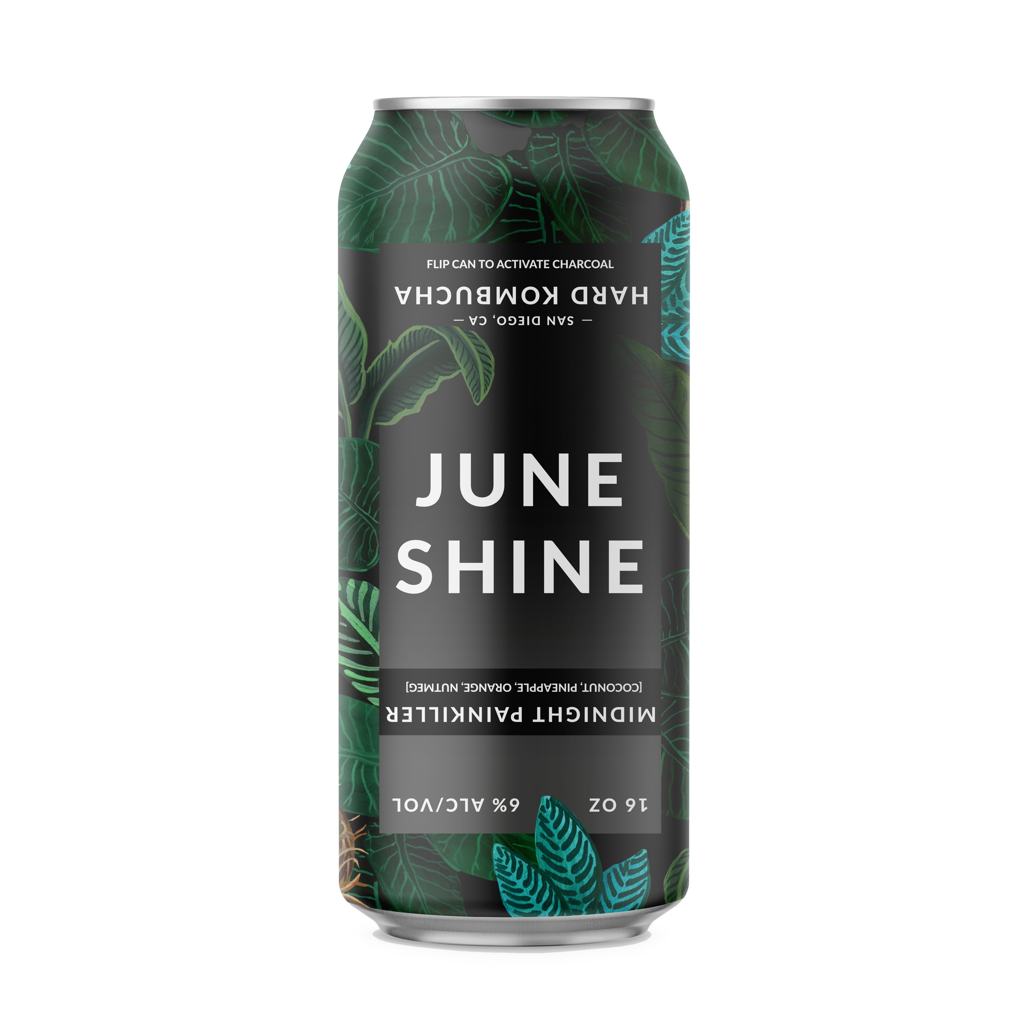 Juneshine Midnight Painkiller Hard Kombucha Shop Malt Beverages