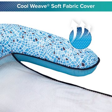 Aqua Leisure Deluxe 3-in-1 Pool Lounger Chair, 57" x 36"