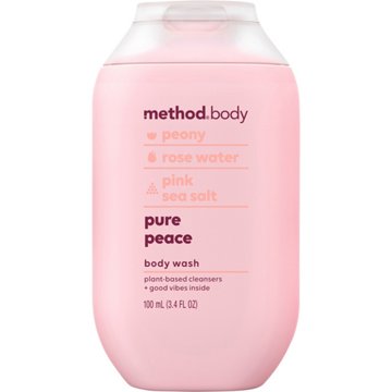 method Travel Size Body Wash - Pure Peace, 3.4 oz