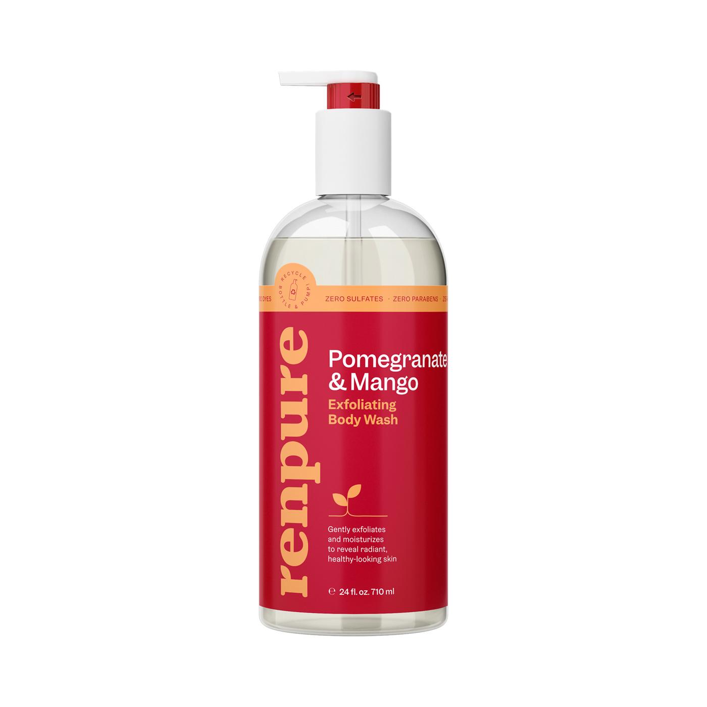 Renpure Exfoliating Body Wash - Pomegranate & Mango; image 1 of 2