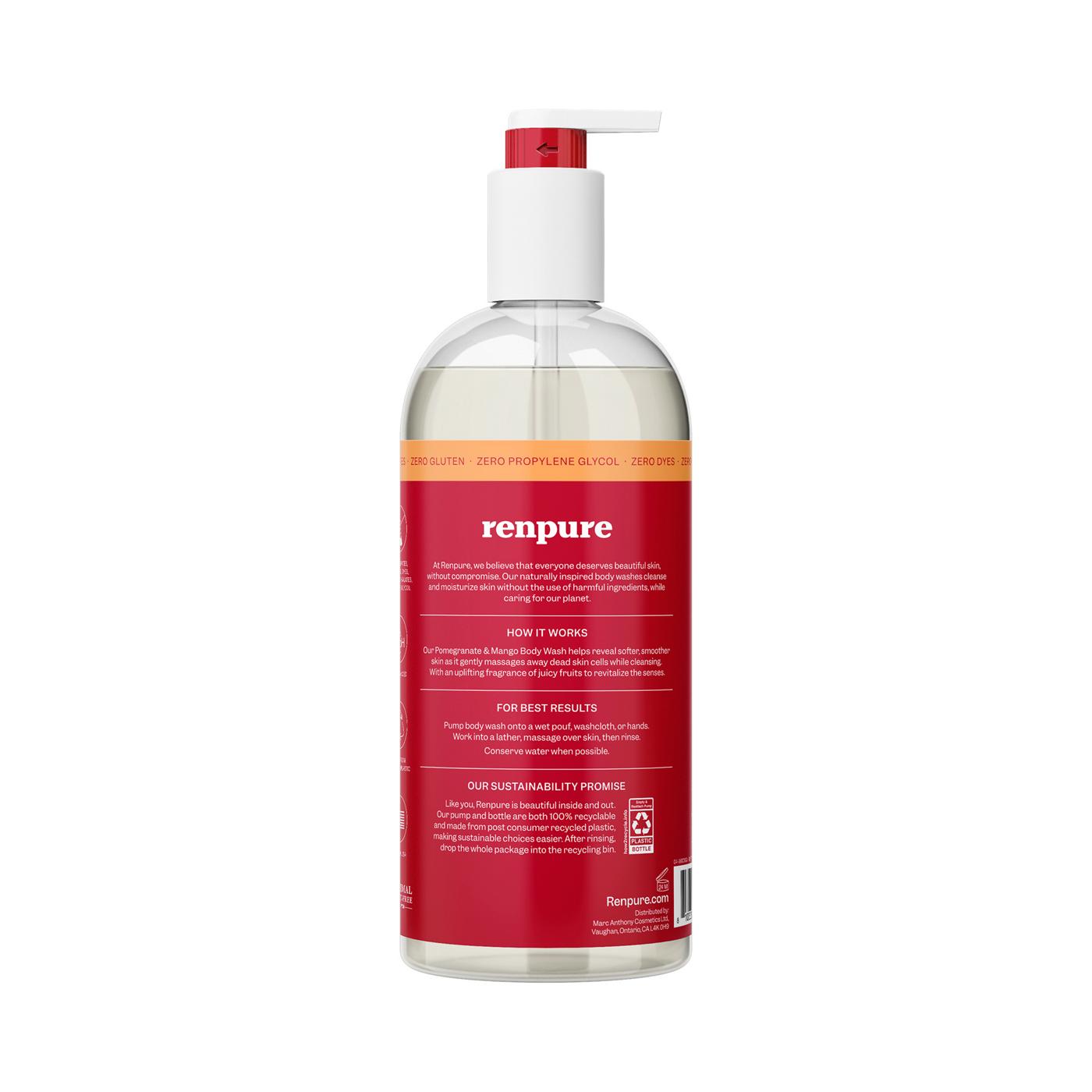 Renpure Exfoliating Body Wash - Pomegranate & Mango; image 6 of 6