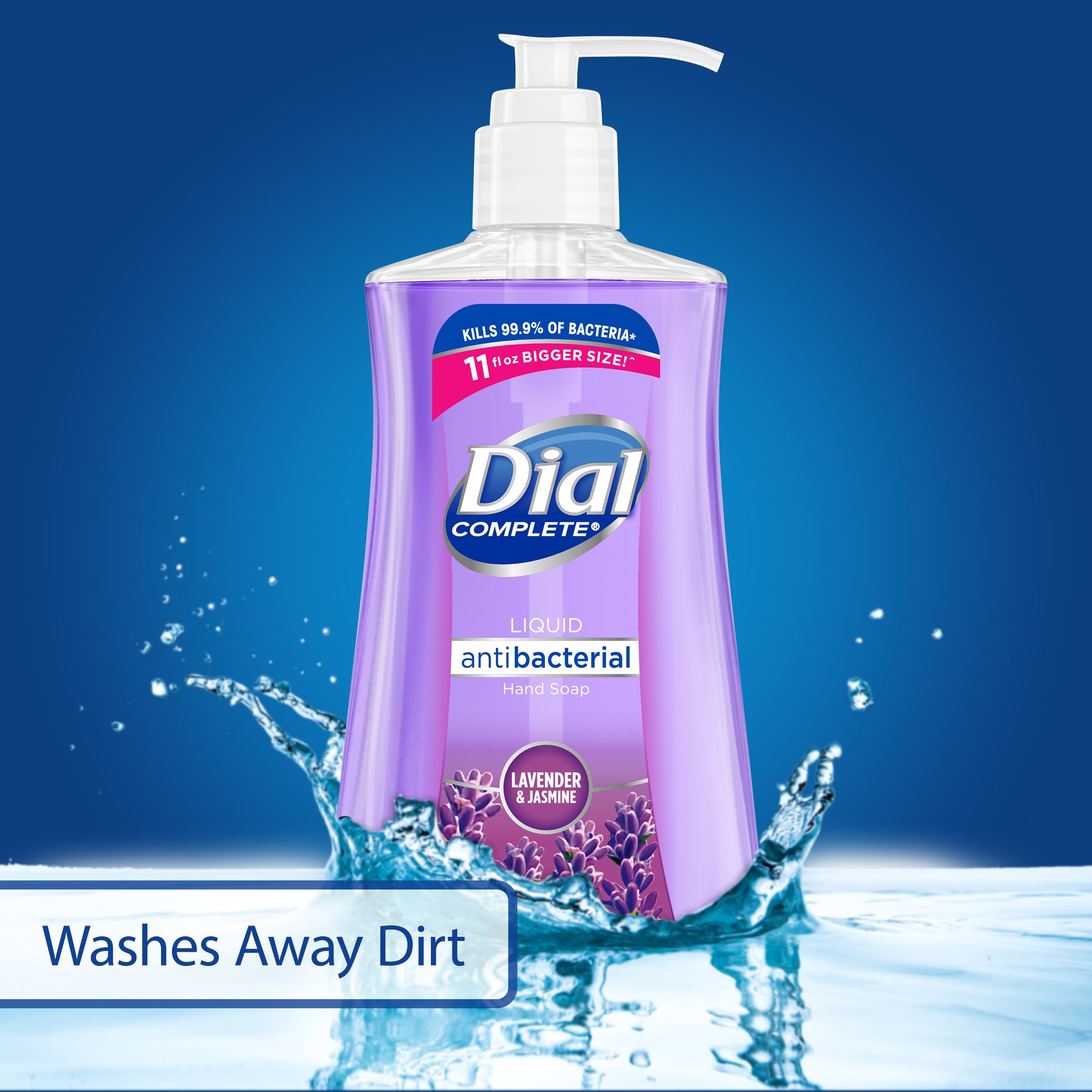 Dial Complete Antibacterial Liquid Hand Soap Lavender Jasmine Scent