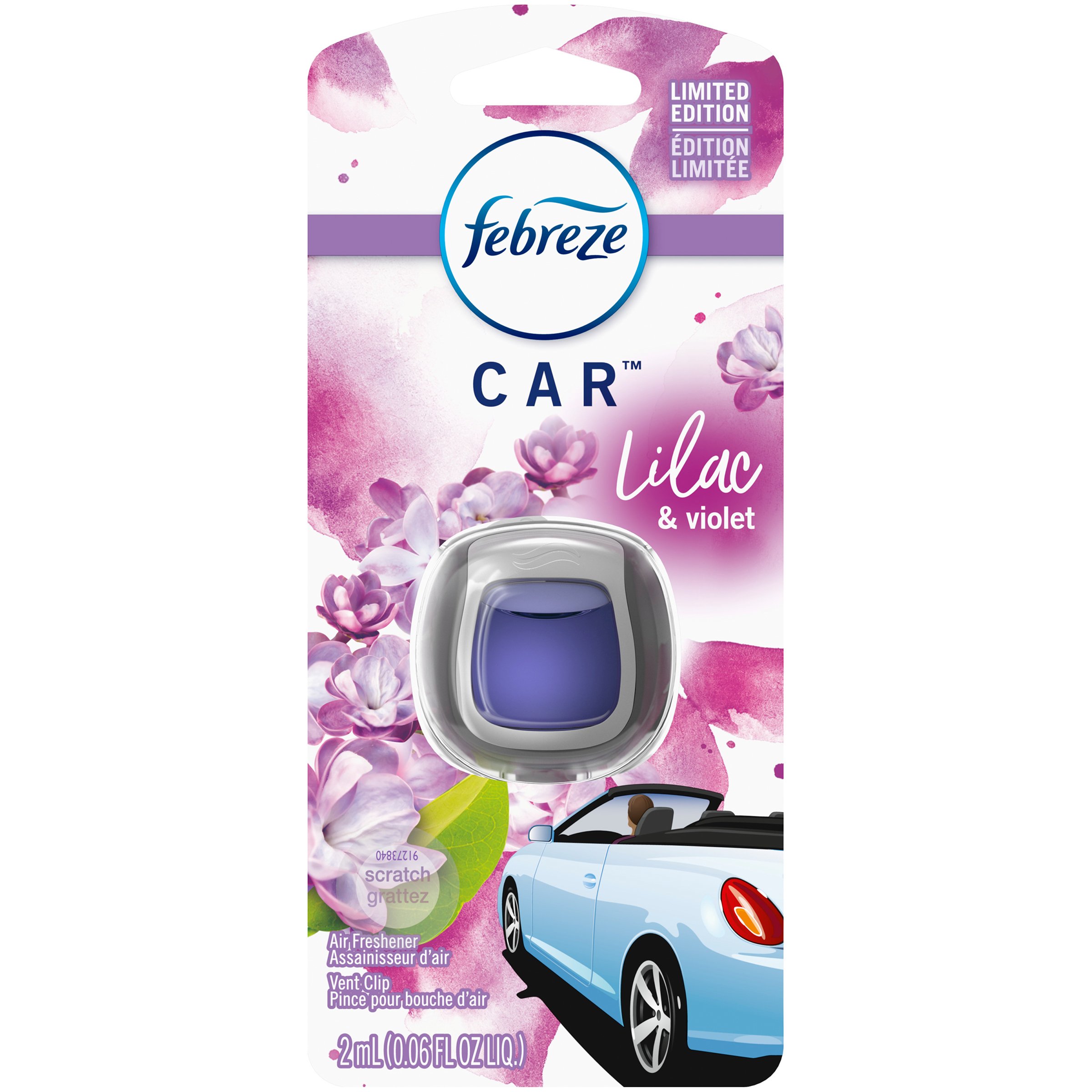 Febreze Car Lilac & Violet Air Freshener Vent Clip - Shop Car Accessories  at H-E-B